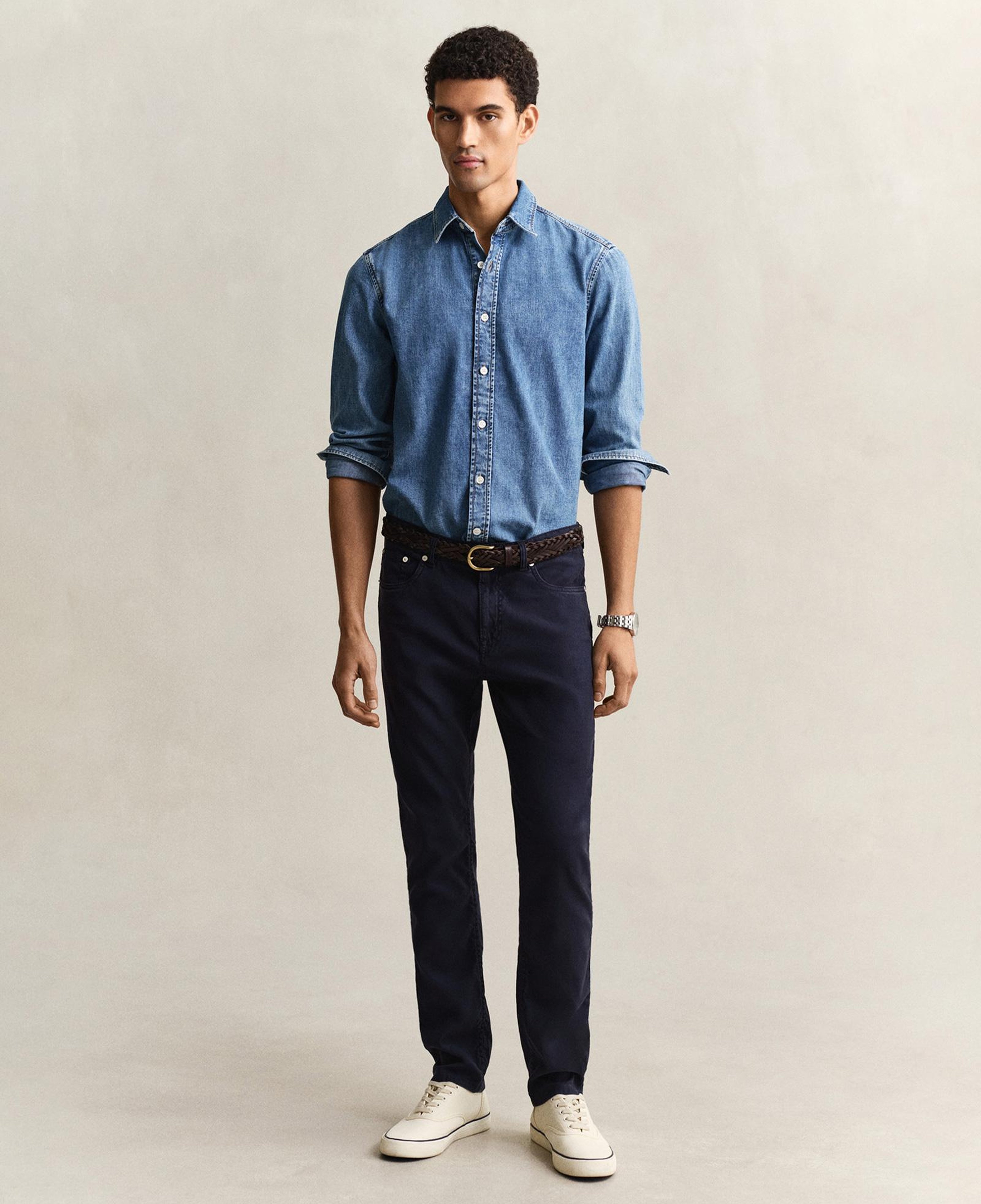 GANT Erkek Lacivert Slim Fit Jean