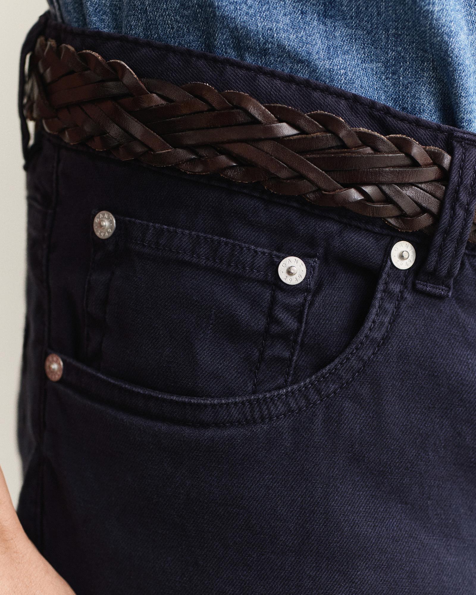 GANT Erkek Lacivert Slim Fit Jean