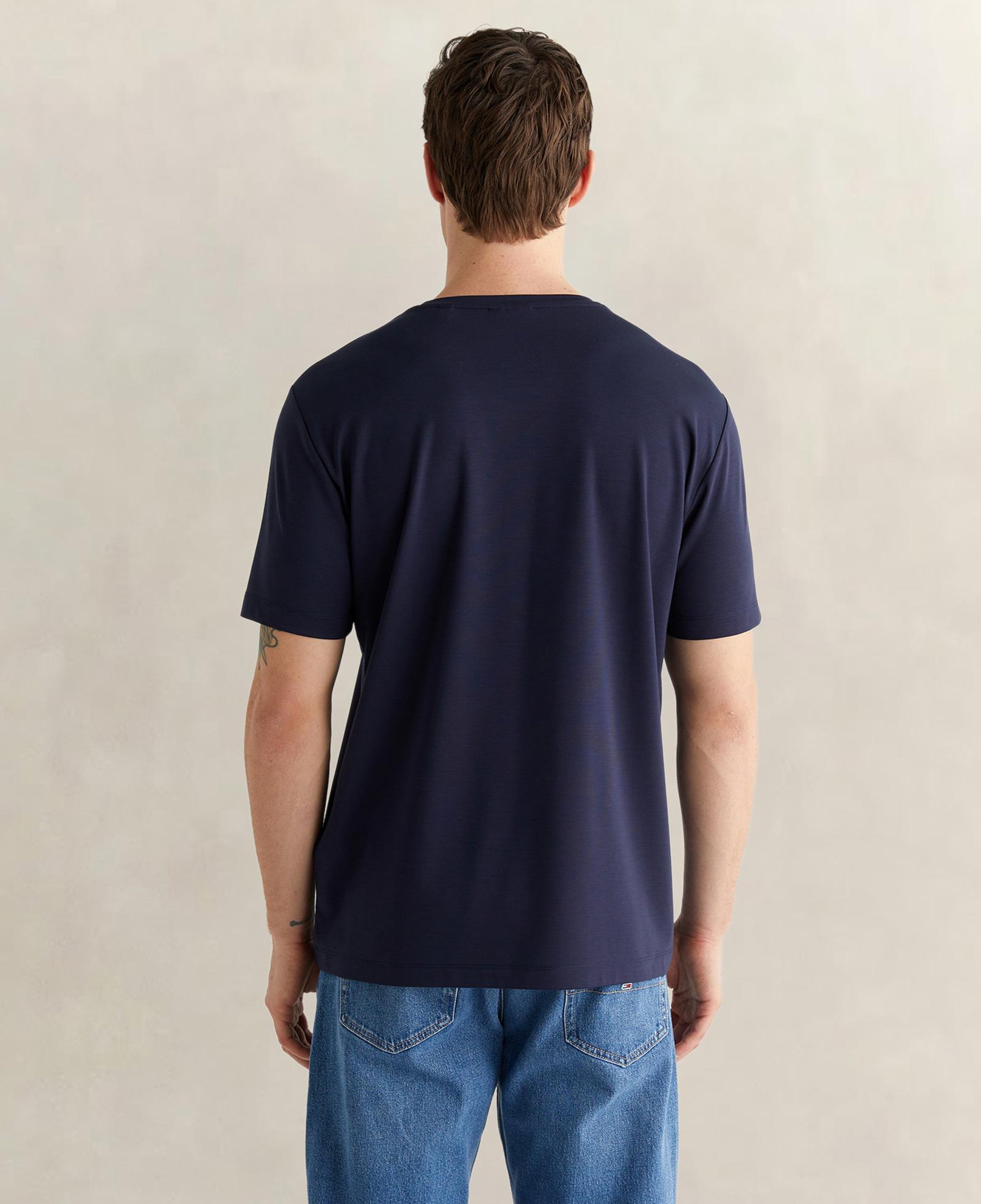 GANT Erkek Lacivert Kısa Kollu T-Shirt