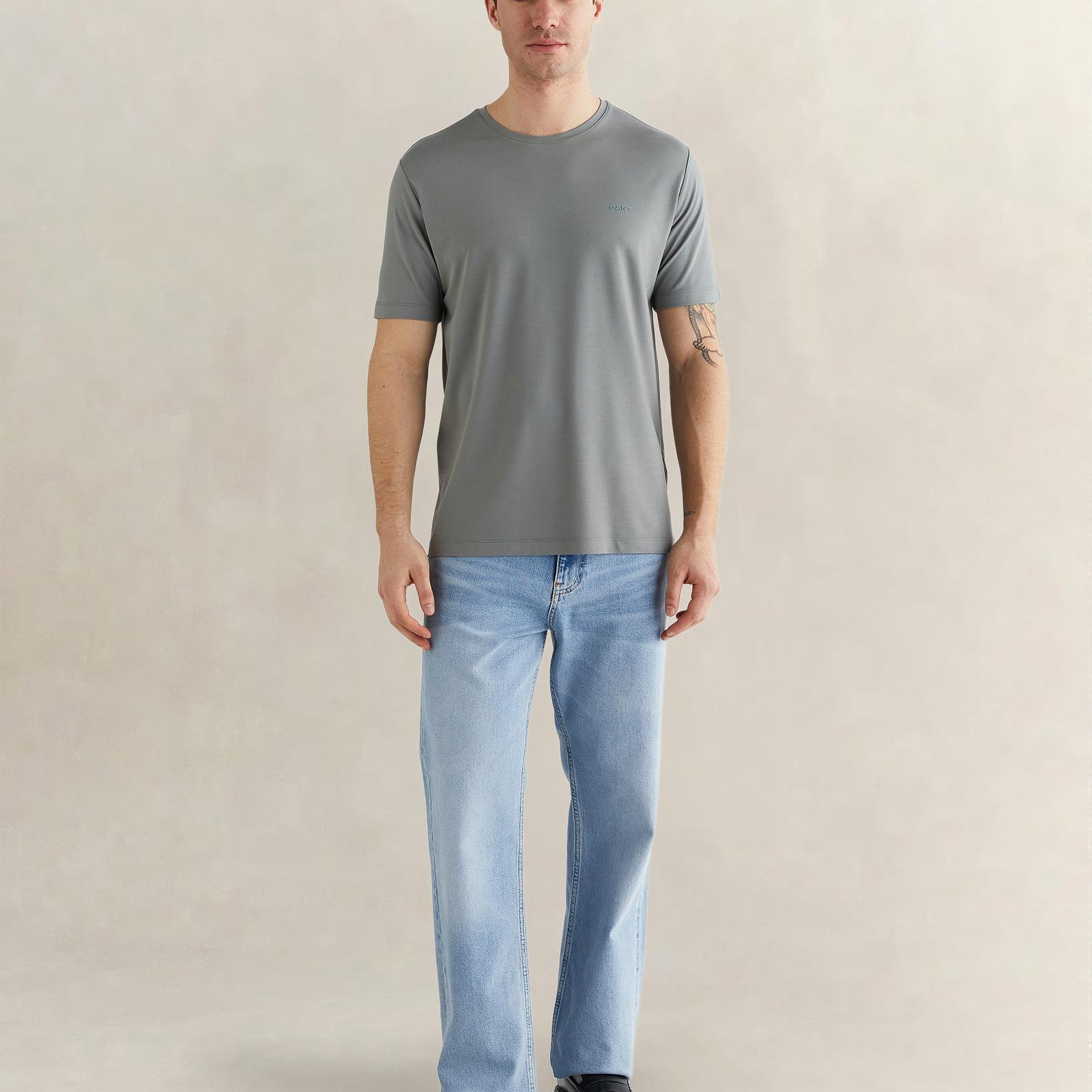 GANT Erkek Yeşil Kısa Kollu T-Shirt