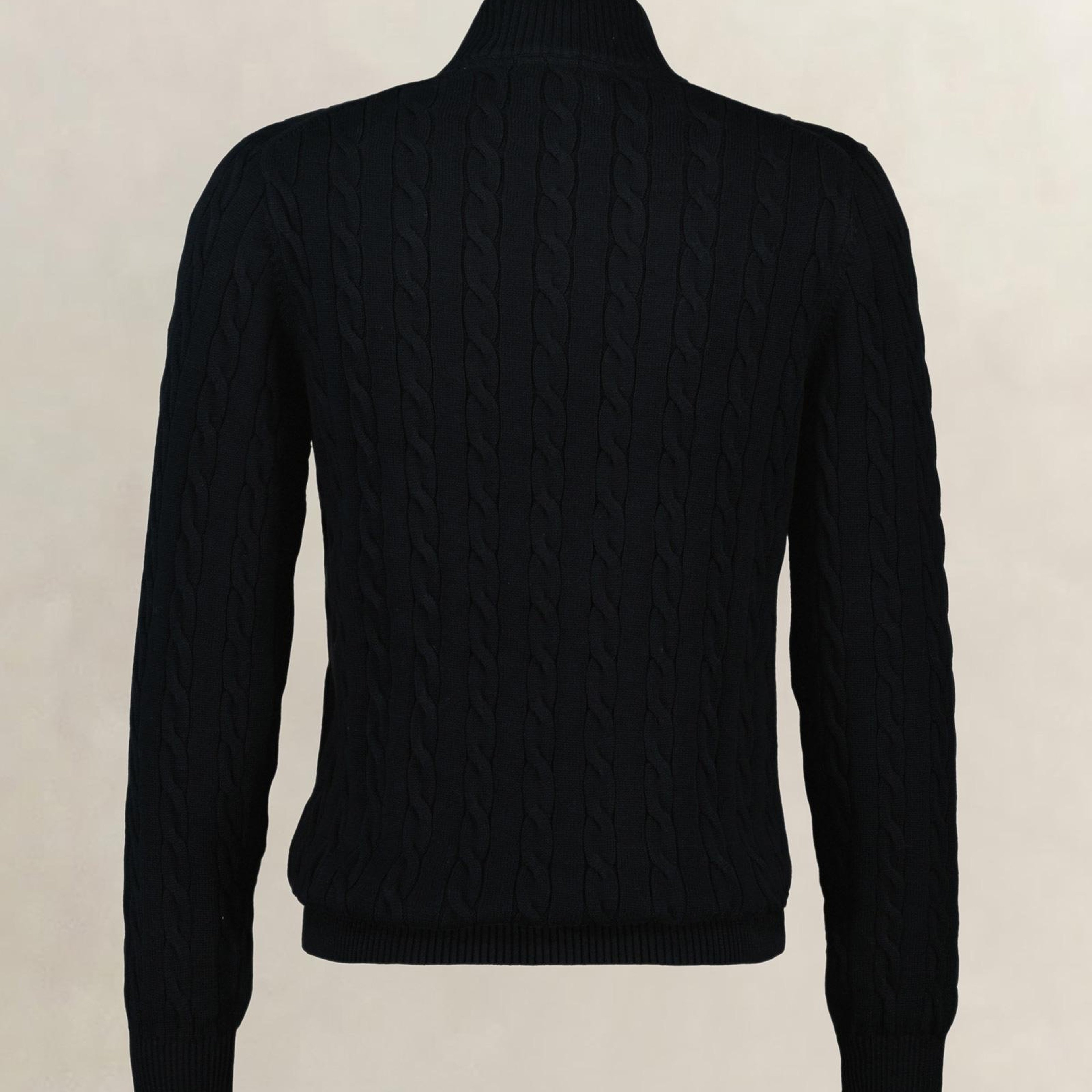 GANT Erkek Siyah Regular Fit Örgü Kazak
