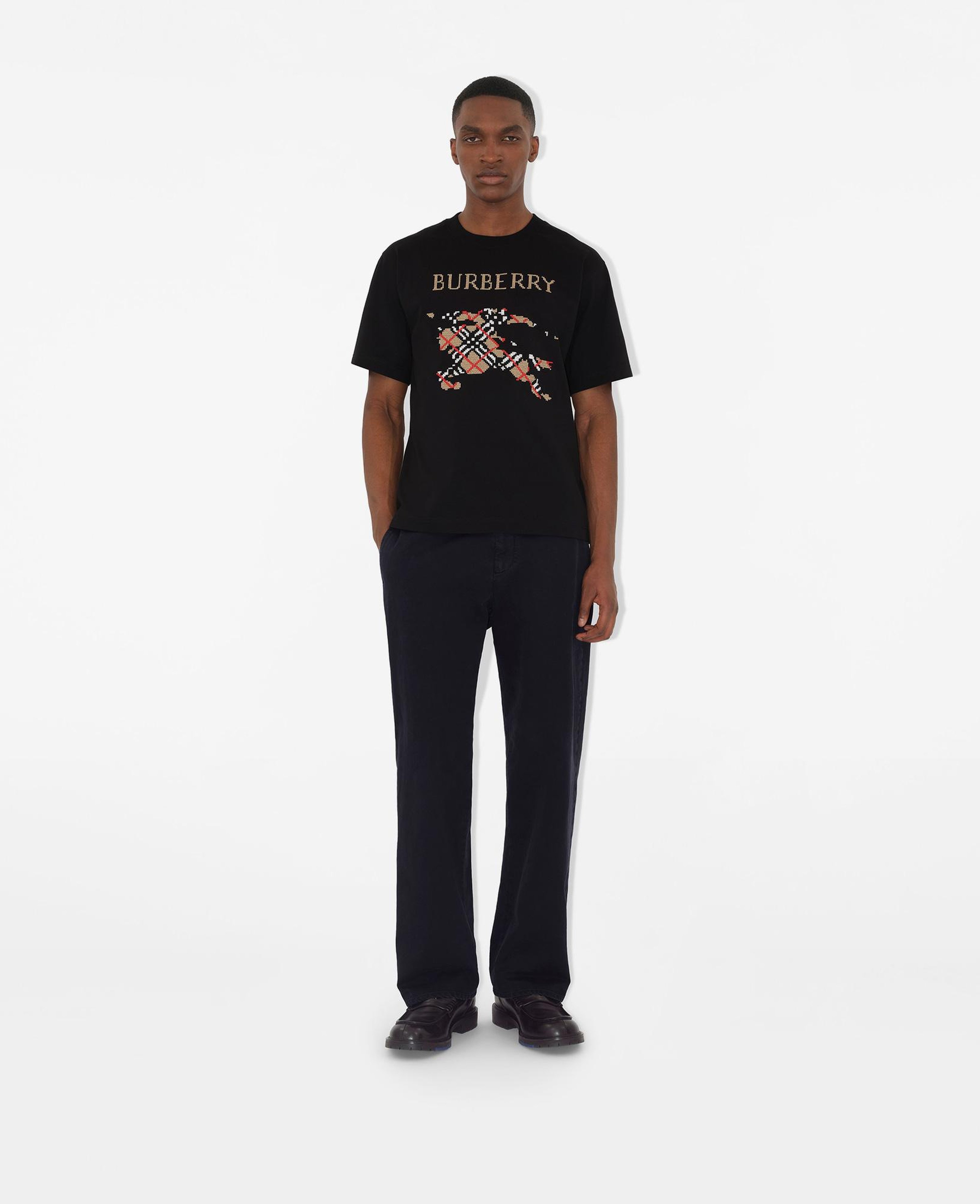 Burberry Erkek Siyah T-Shirt