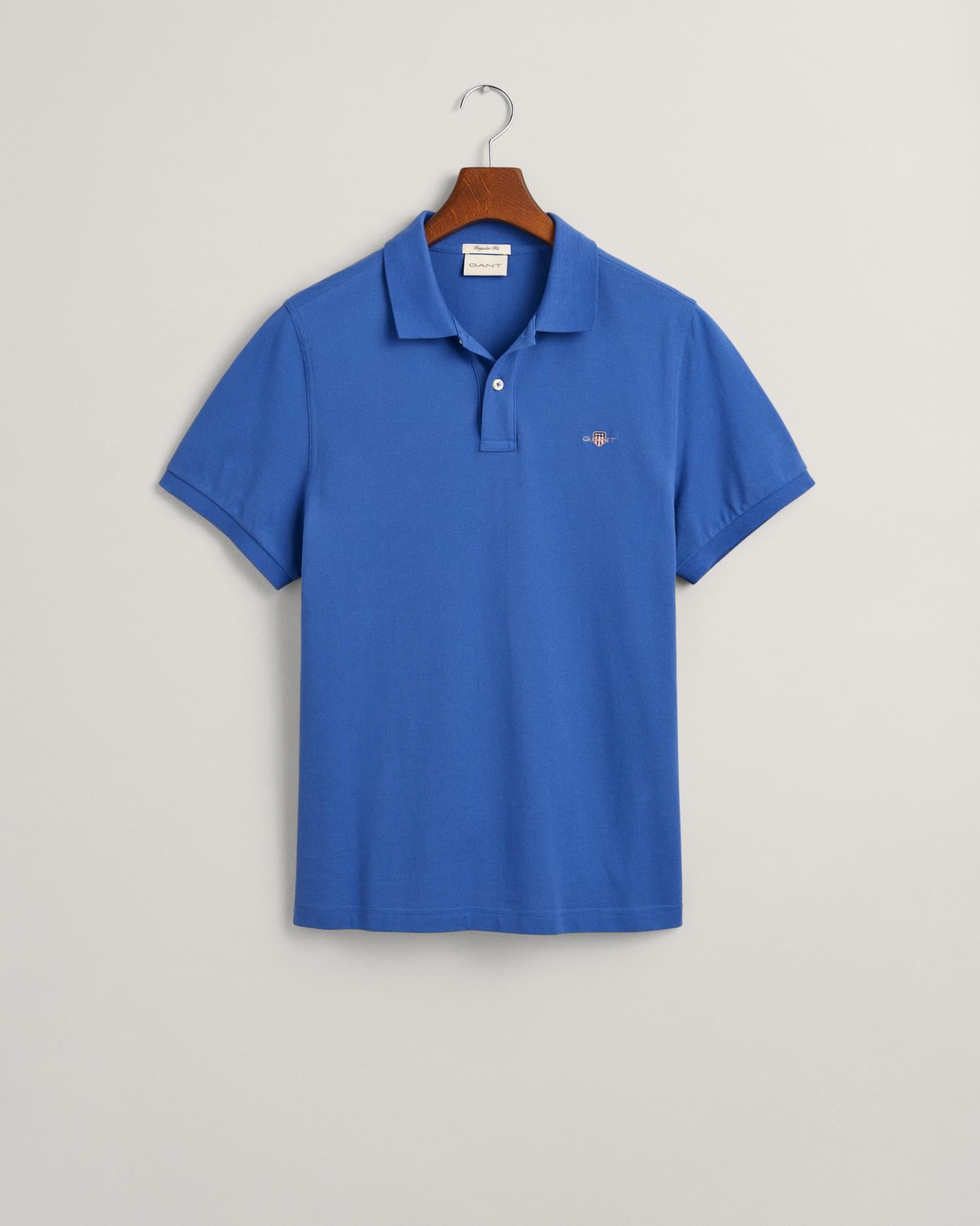 GANT Erkek Mavi Regular Fit Polo
