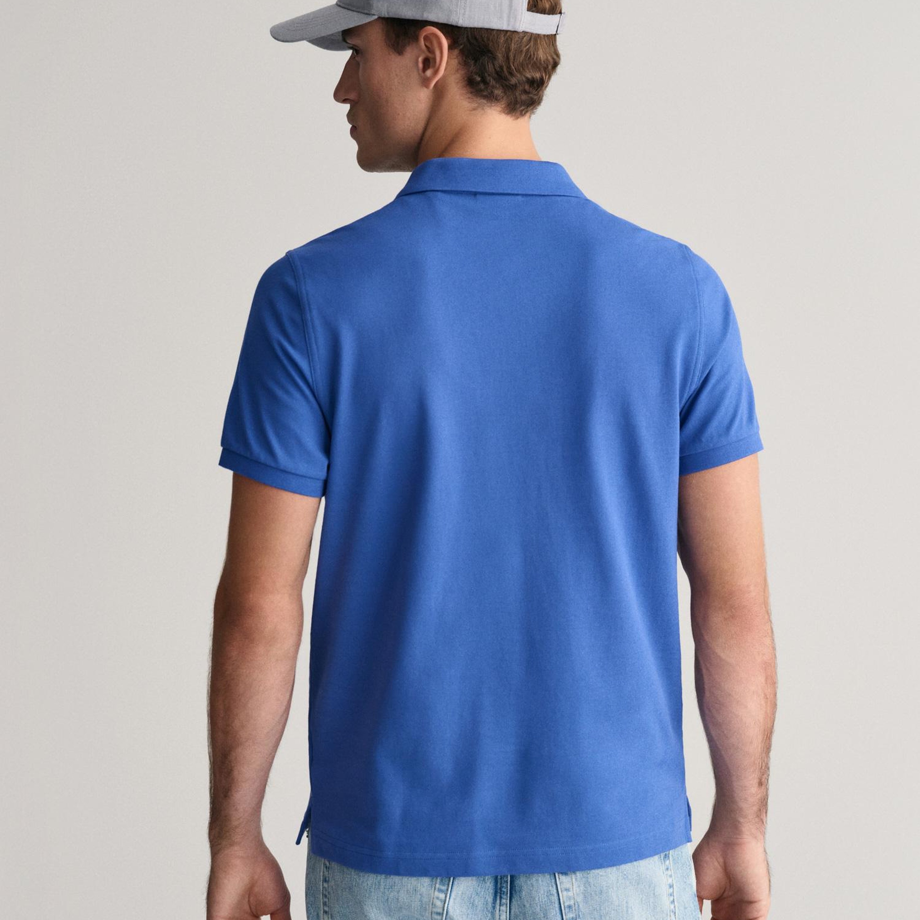 GANT Erkek Mavi Regular Fit Polo