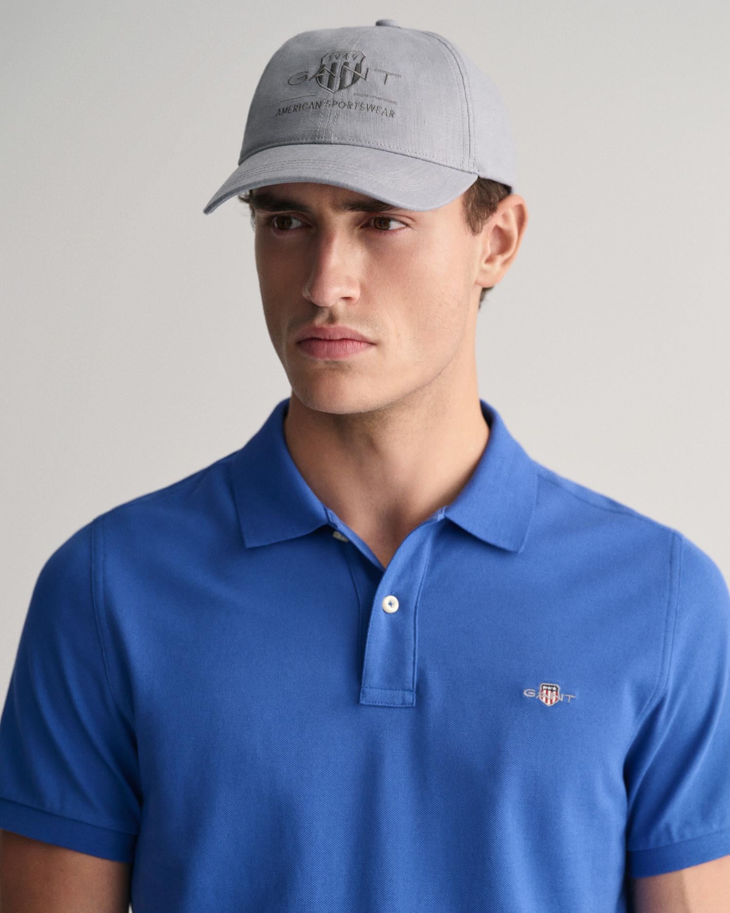 GANT Erkek Mavi Regular Fit Polo
