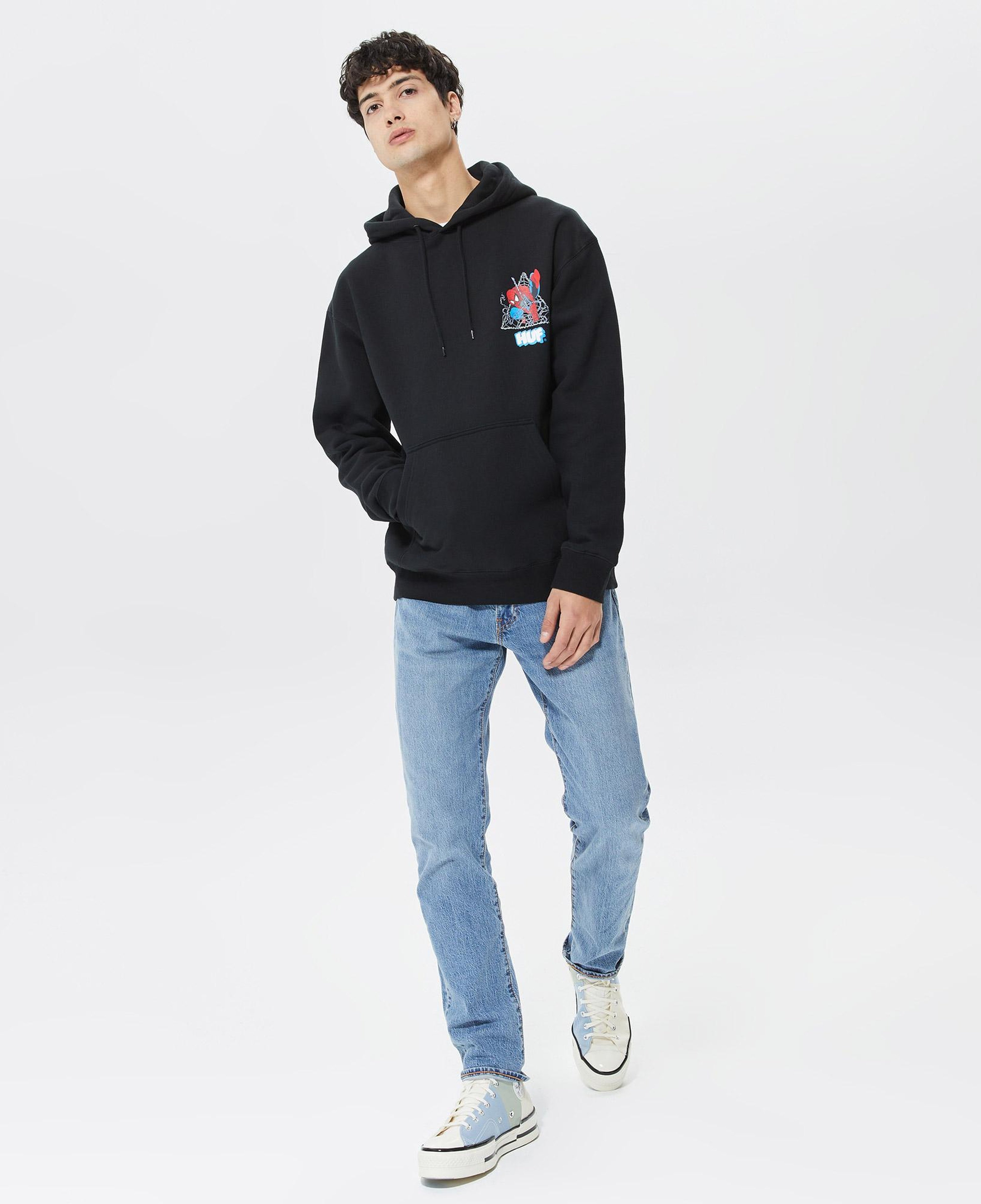 Huf Triangle Erkek Siyah Hoodie