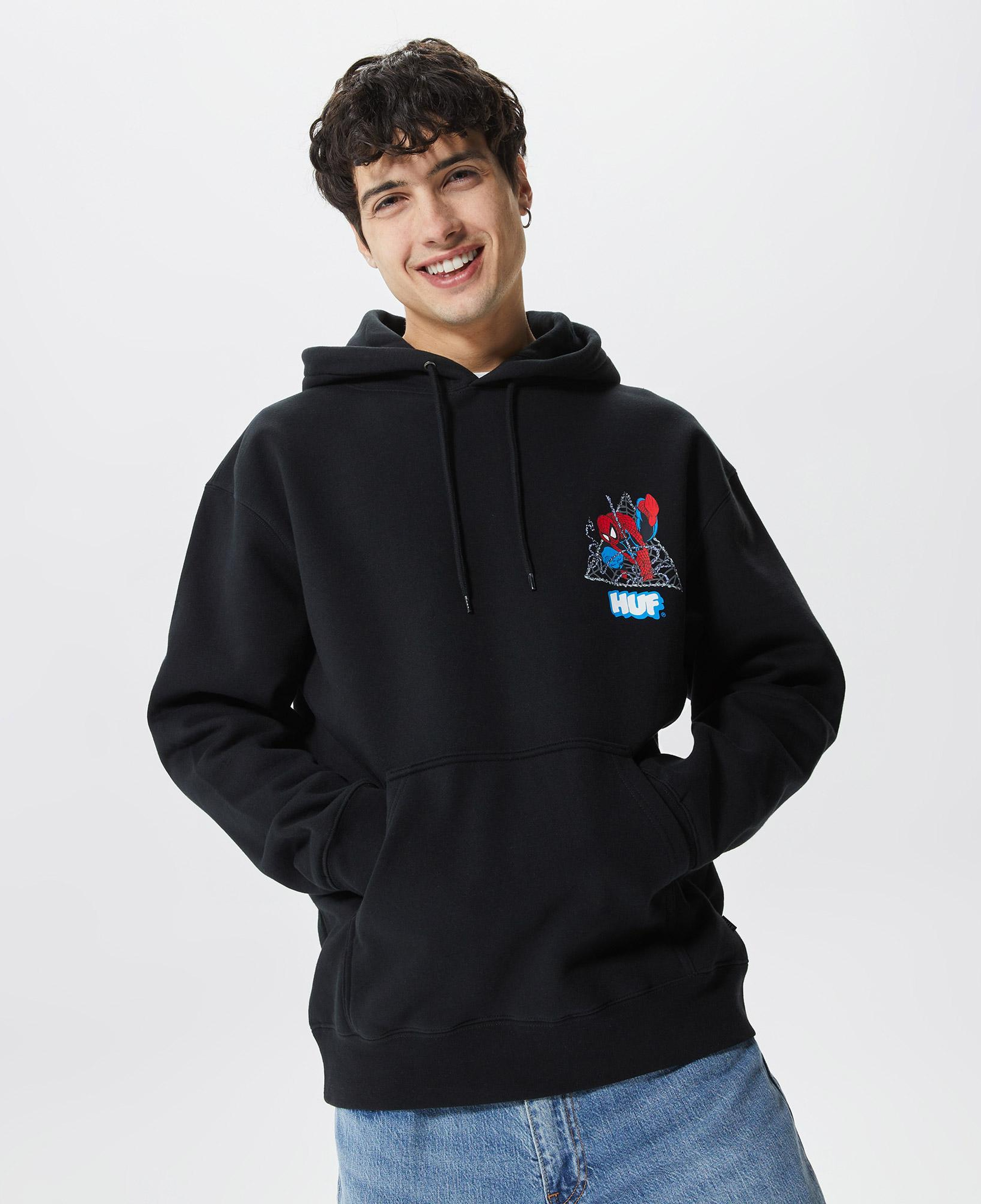 Huf Triangle Erkek Siyah Hoodie