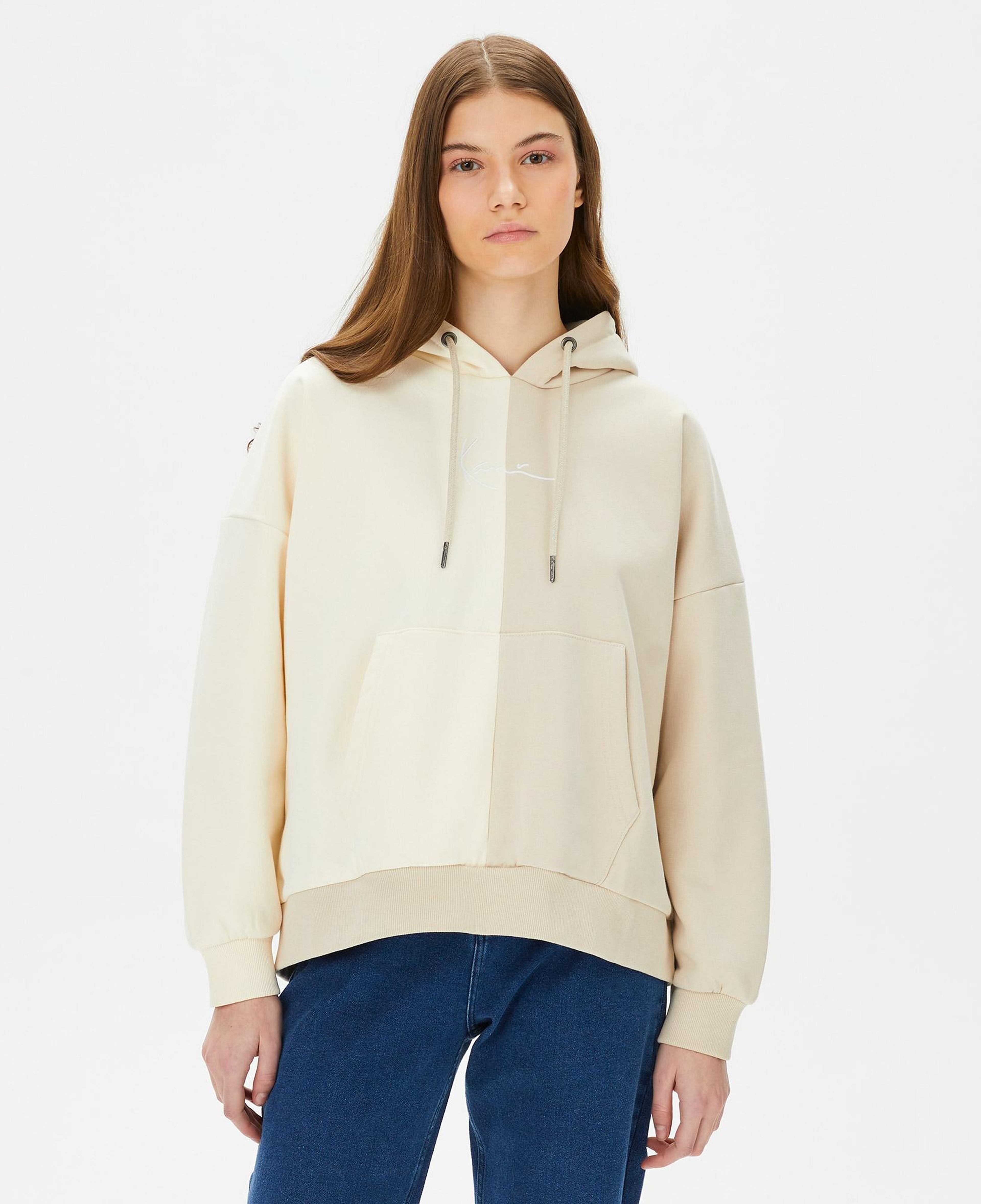 Karl Kani Small Signature Block OS Erkek Bej Hoodie