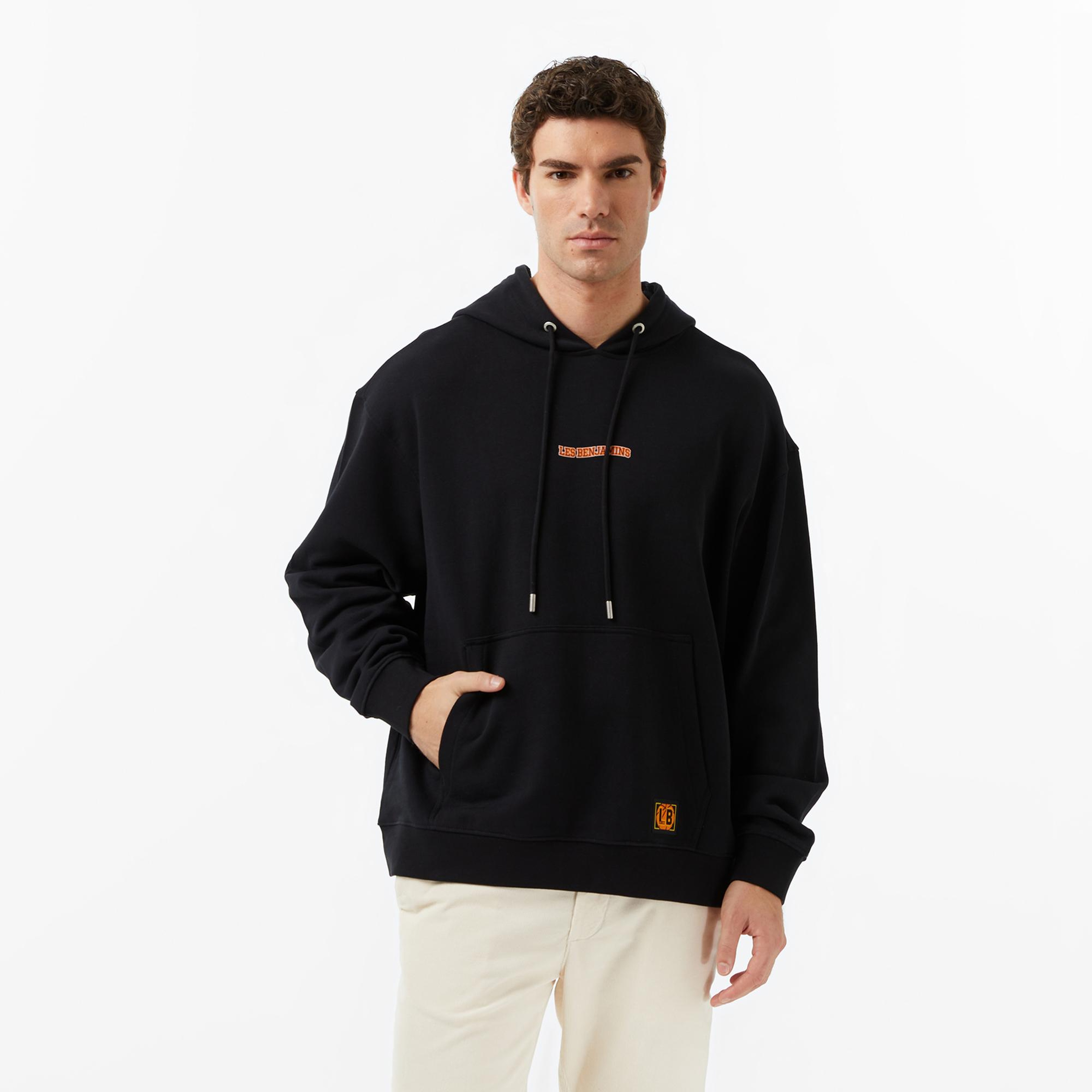 Les Benjamins Essentials 702 Erkek Siyah Sweatshirt
