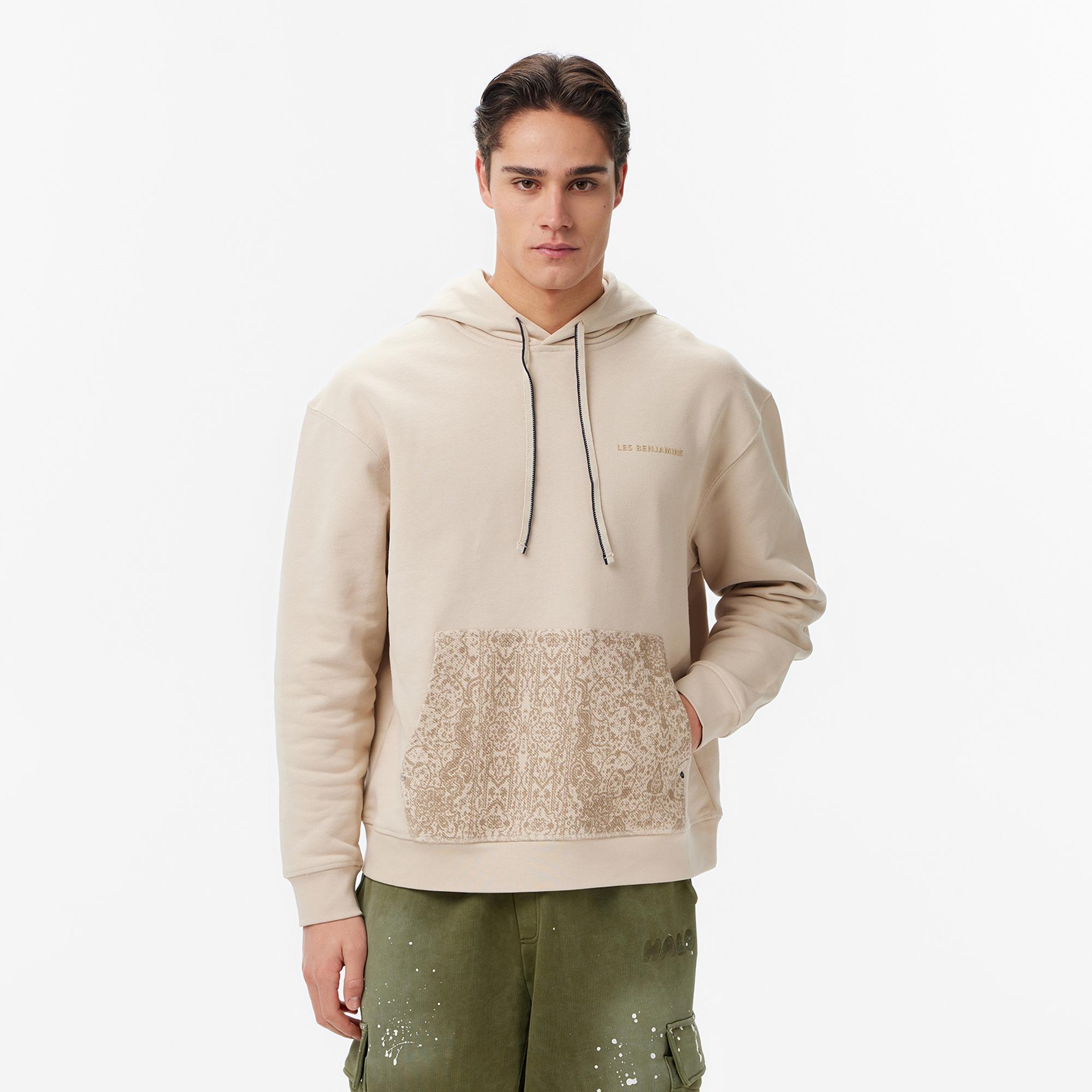 Les Benjamins Regular Fit Erkek Bej Sweatshirt