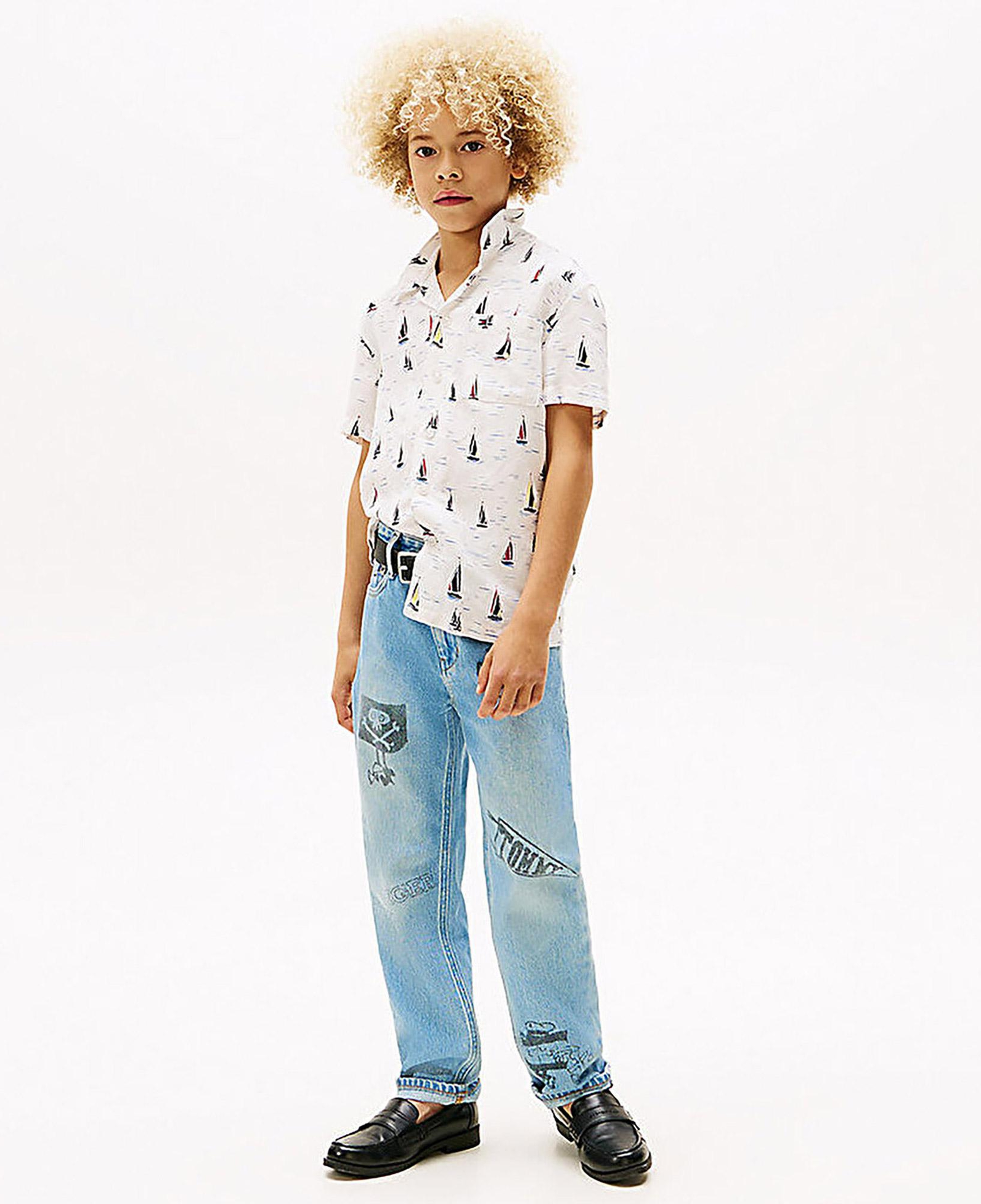 Tommy Hilfiger Çocuk Beyaz Gömlek