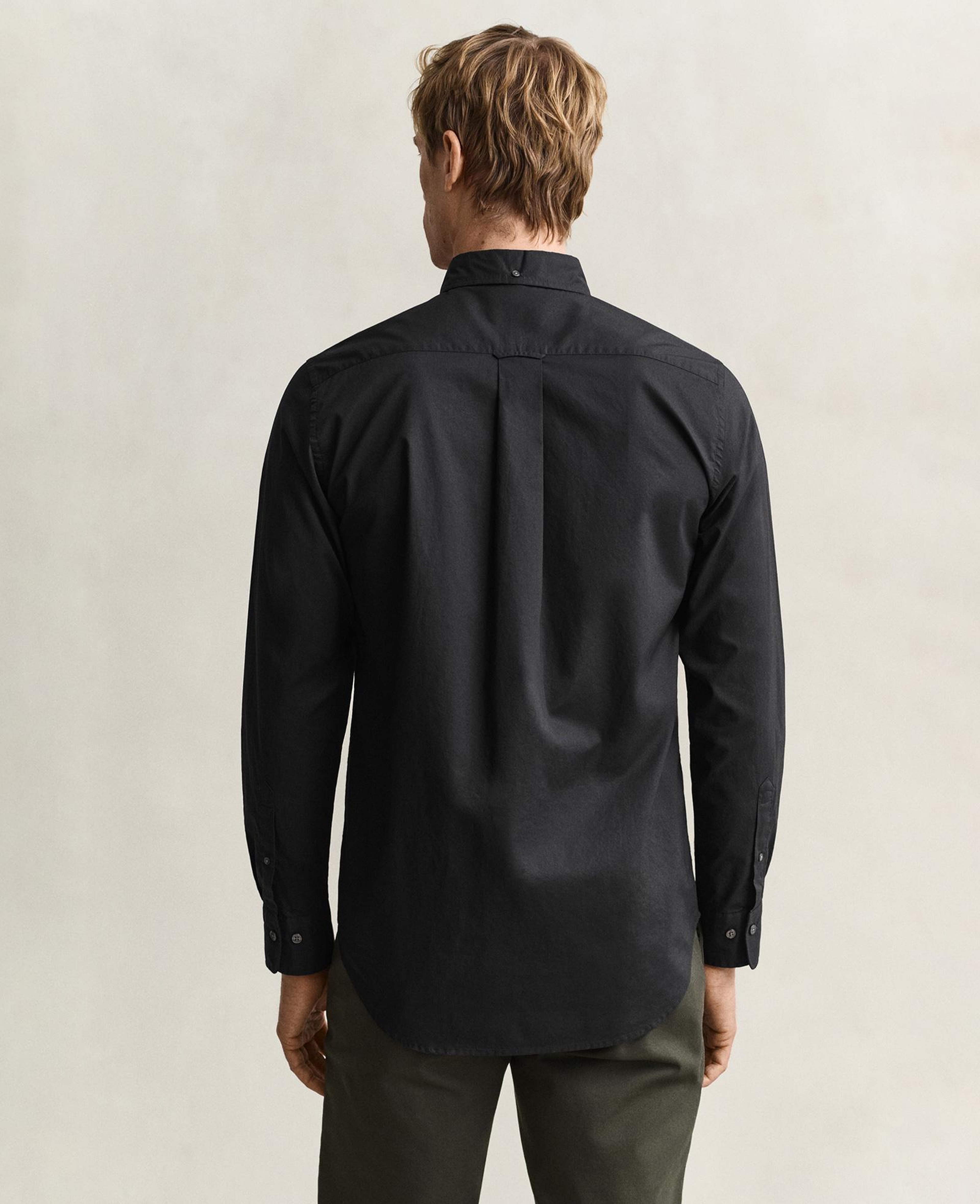 GANT Erkek Siyah Regular Fit Poplin Gömlek