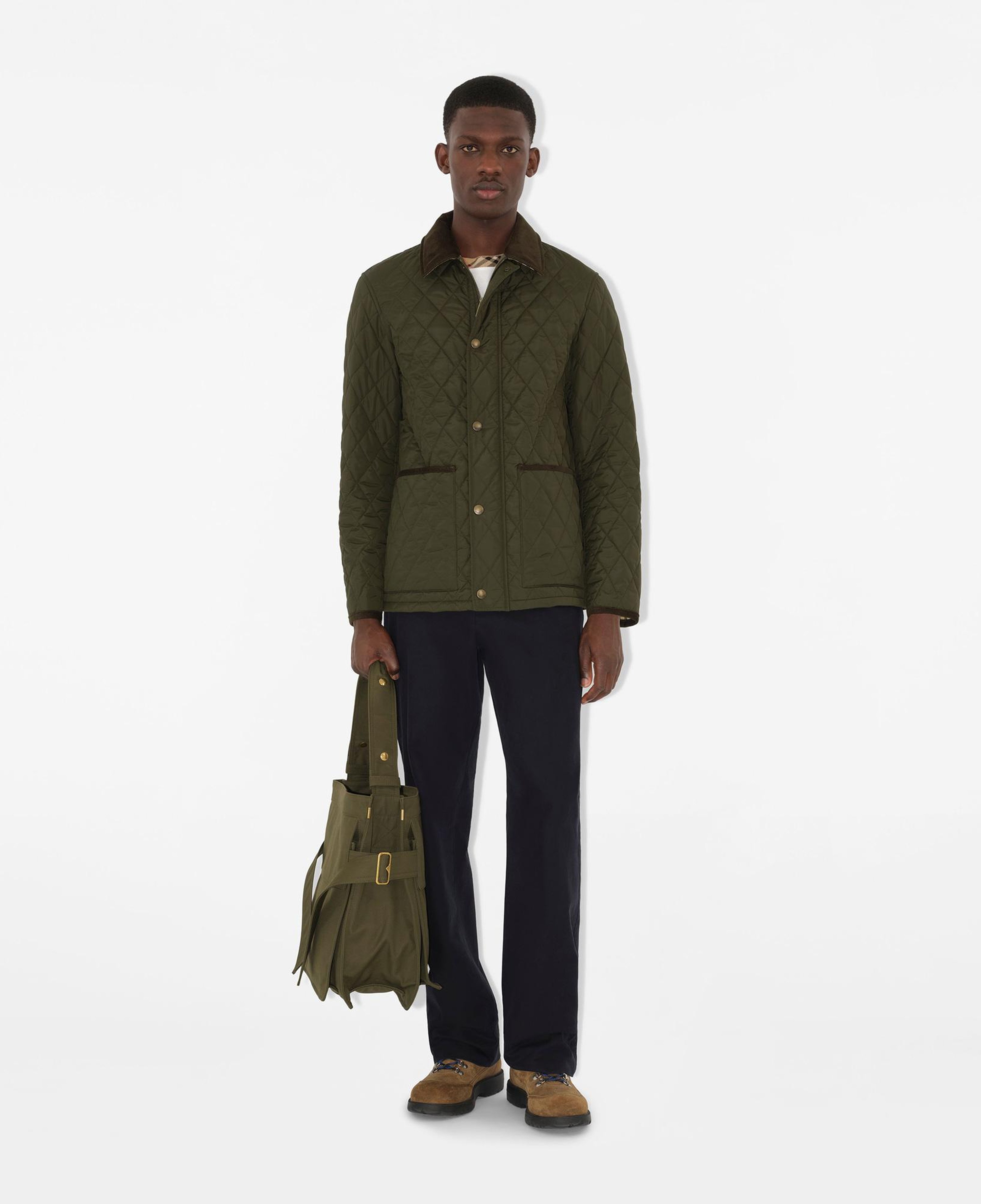 Burberry Haddington Quilted Nylon Barn Erkek Haki Mont