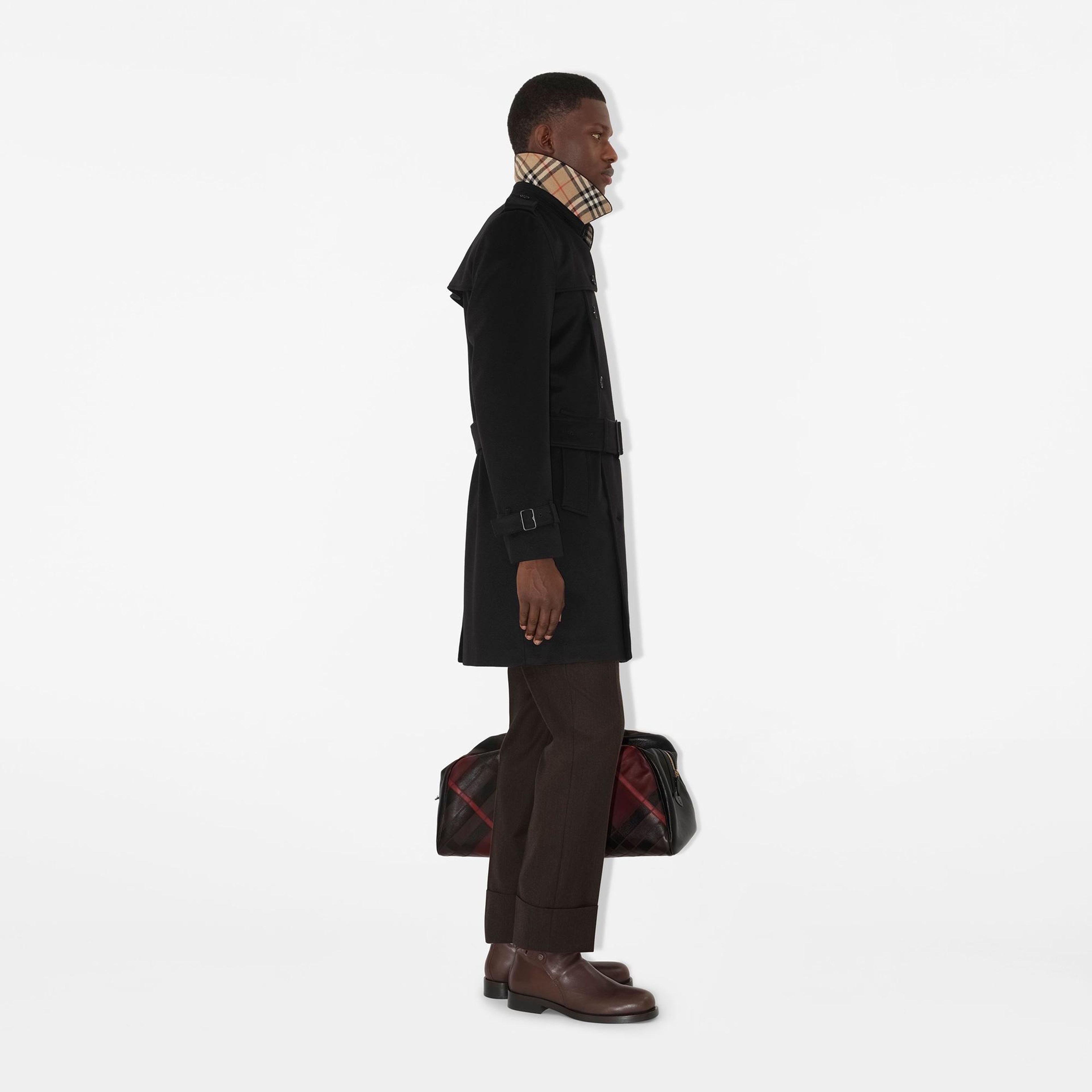 Burberry Hastings Mid-Length Cashmere Erkek Siyah Kaban