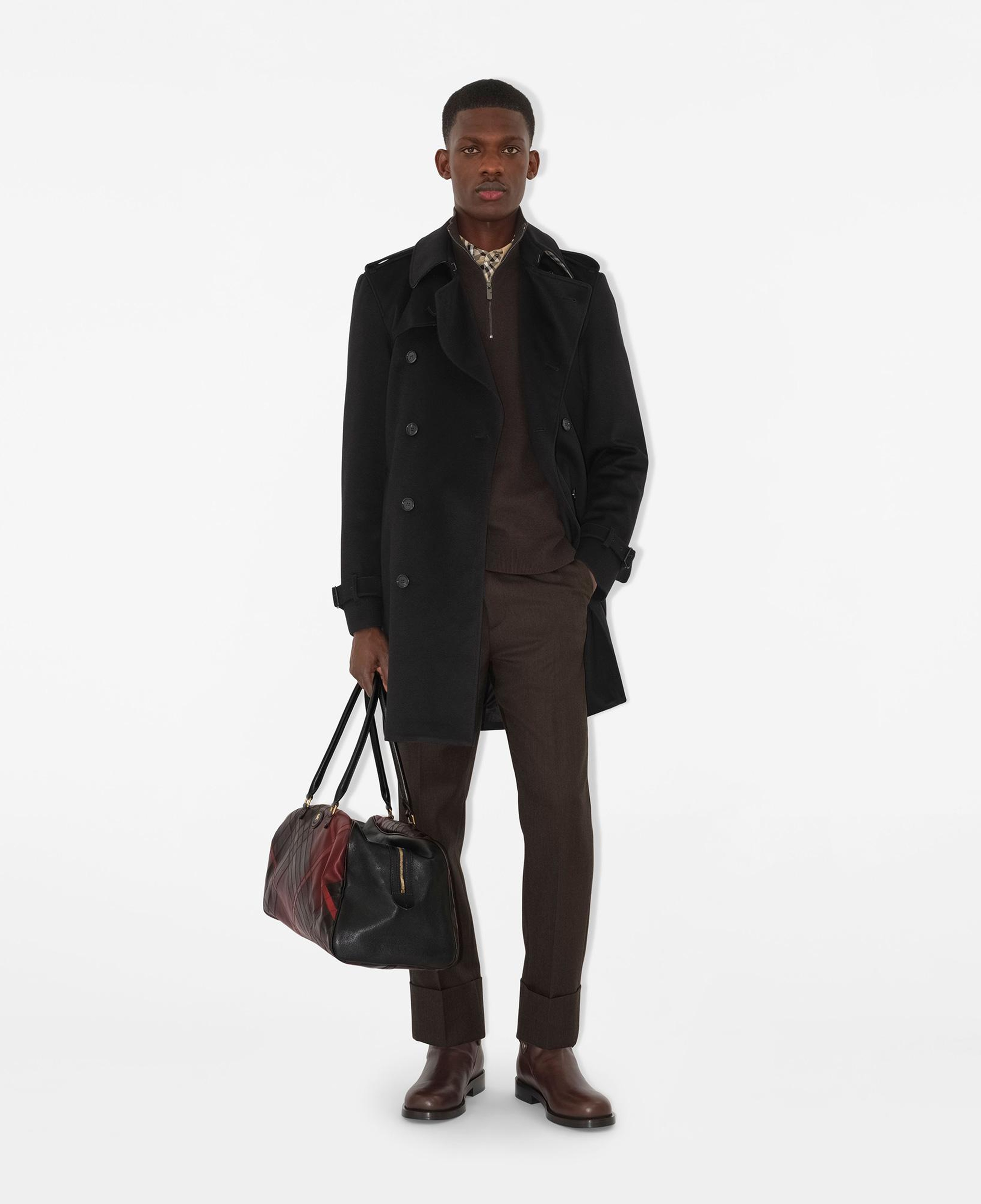 Burberry Hastings Mid-Length Cashmere Erkek Siyah Kaban