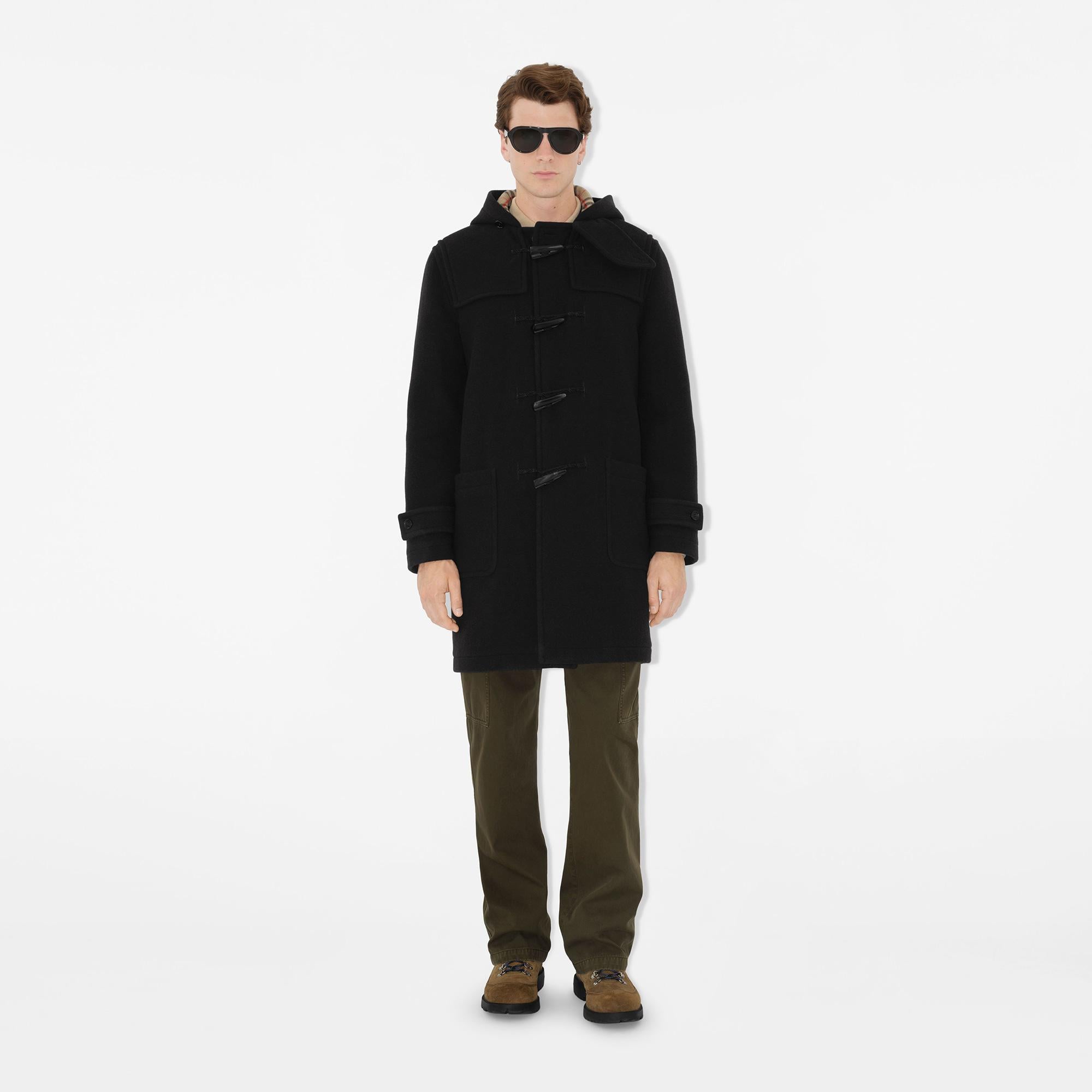 Burberry Harrogate Erkek Siyah Kaban