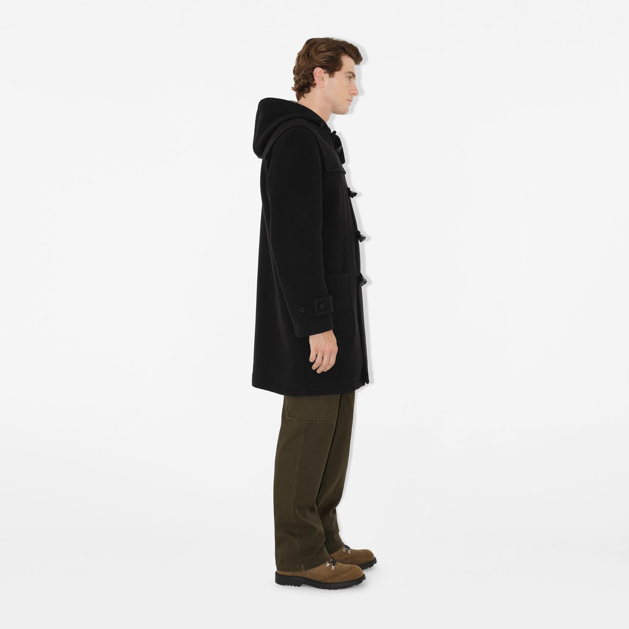 Burberry Harrogate Erkek Siyah Kaban