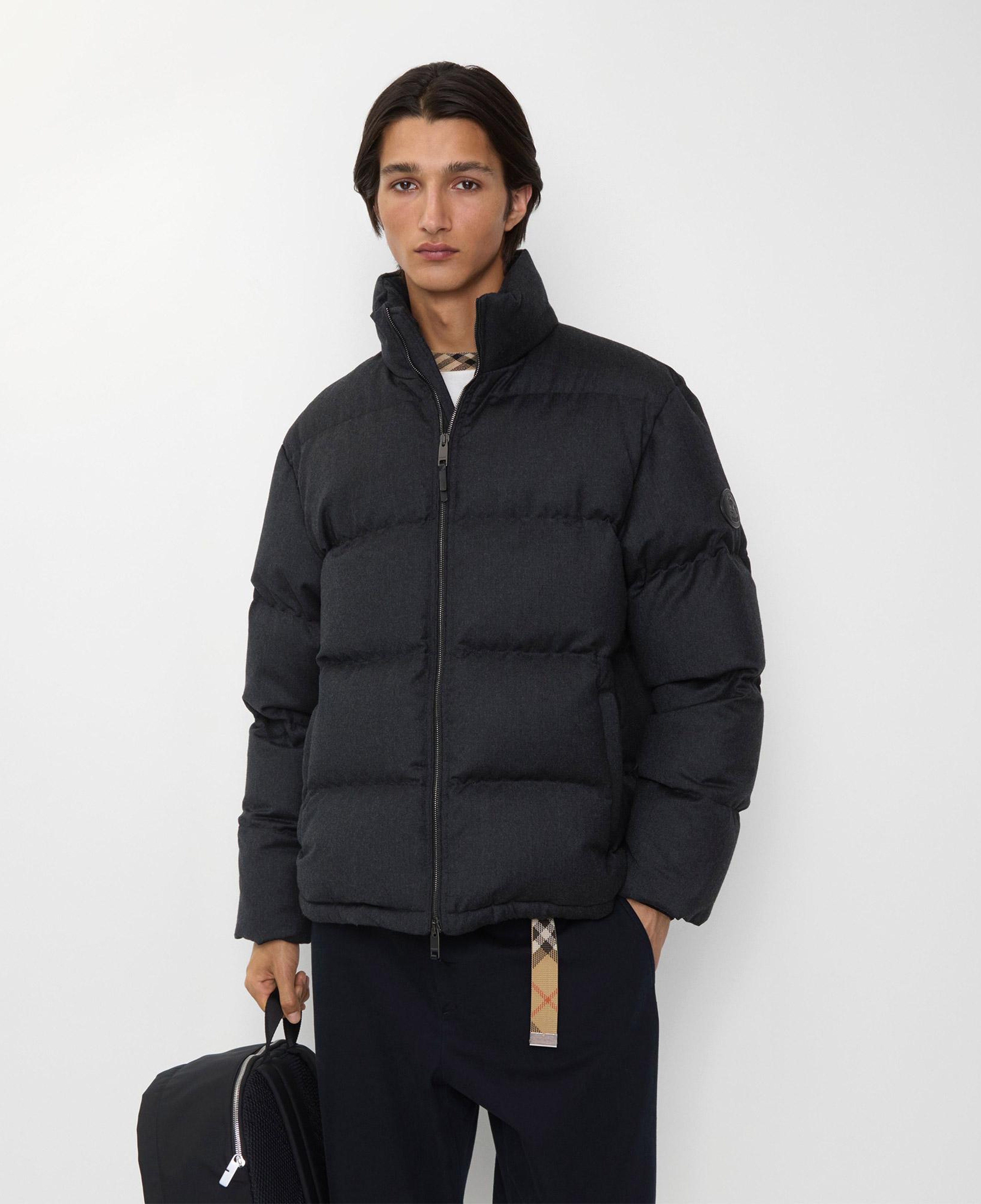 Burberry Snowdon Erkek Gri Mont