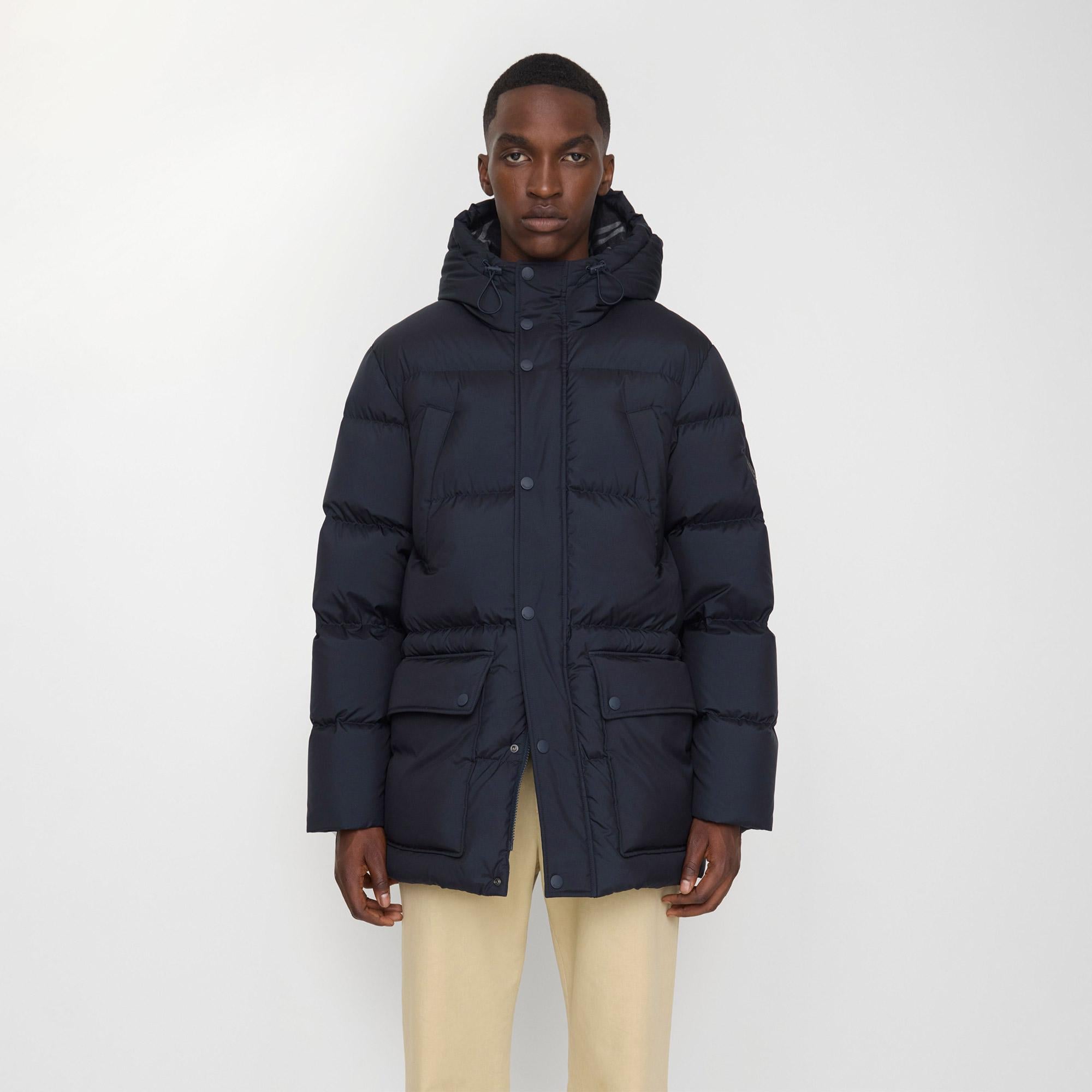 Burberry Burford Erkek Lacivert Mont