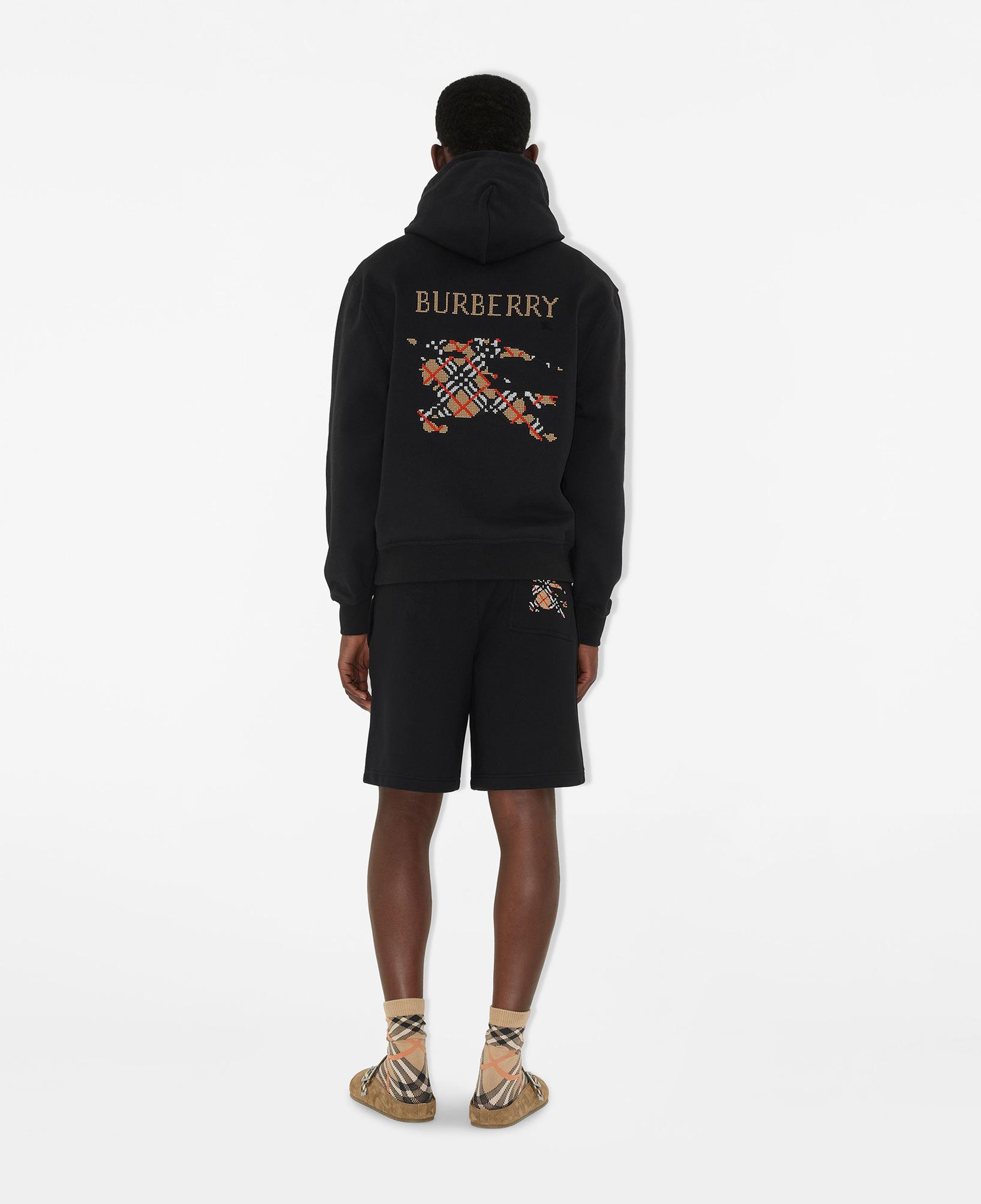 Burberry Reilly Cross Stitch Cotton Erkek Siyah Sweatshirt