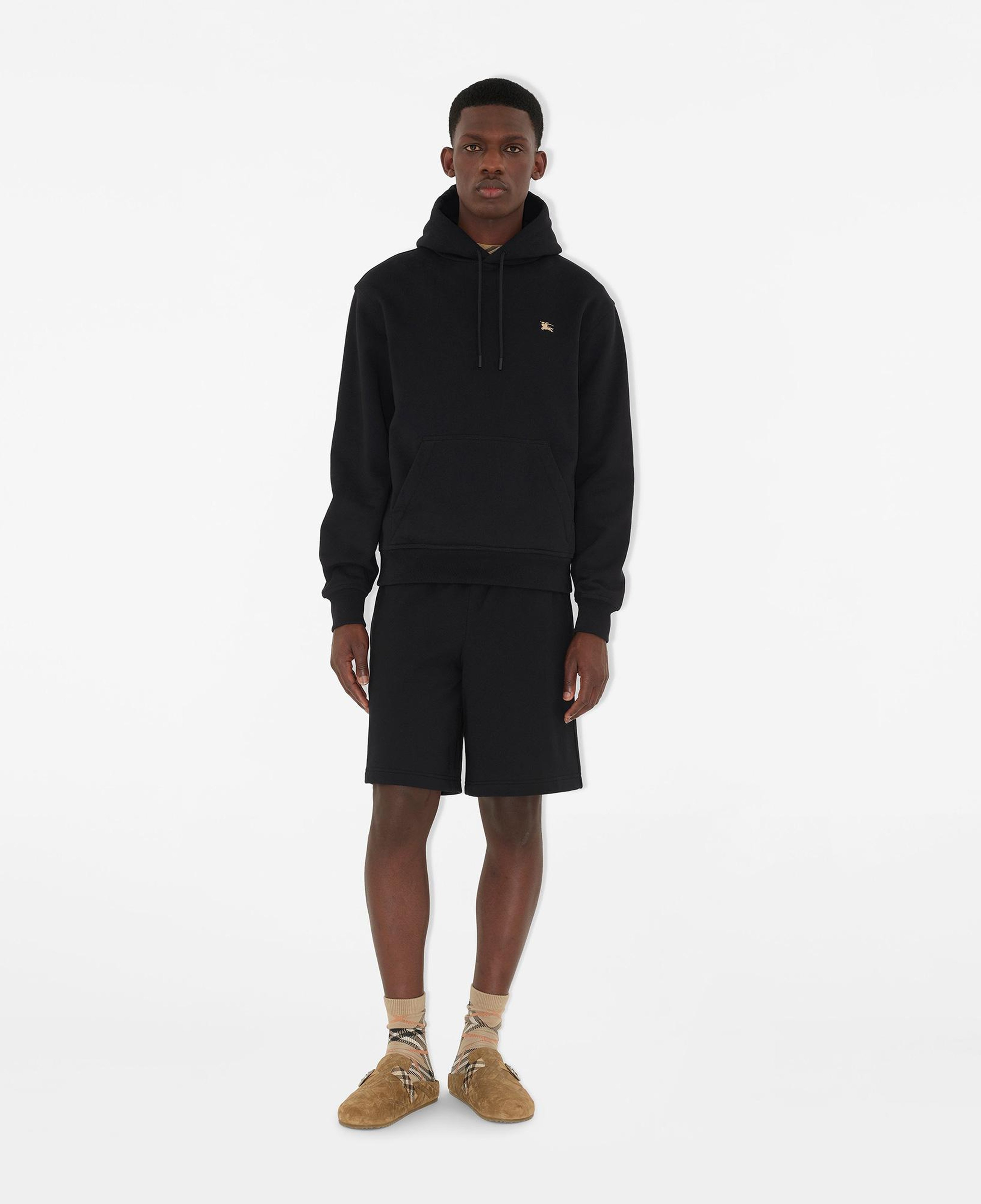 Burberry Reilly Cross Stitch Cotton Erkek Siyah Sweatshirt