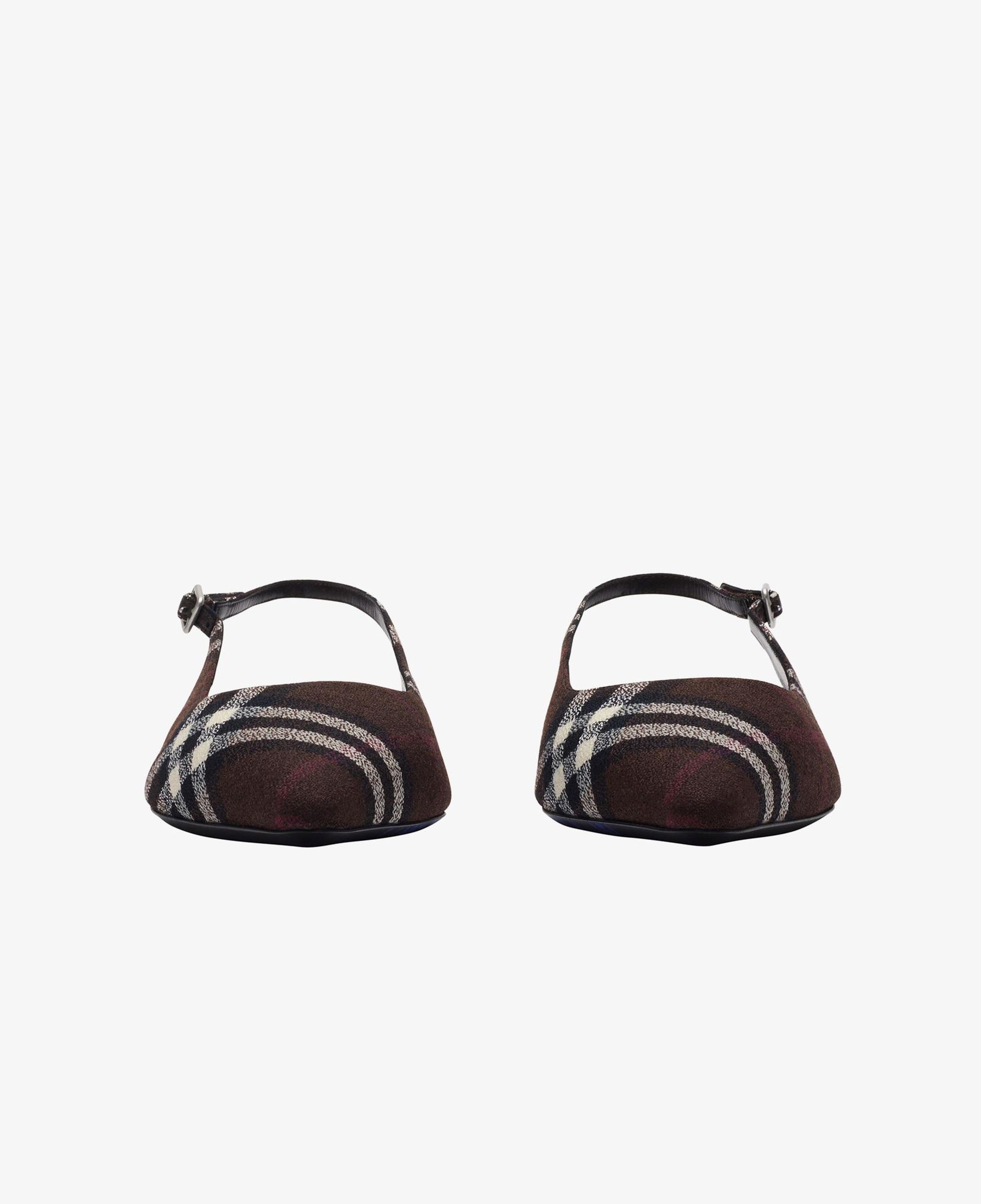 Burberry Dame Slingback Kadın Bordo Babet