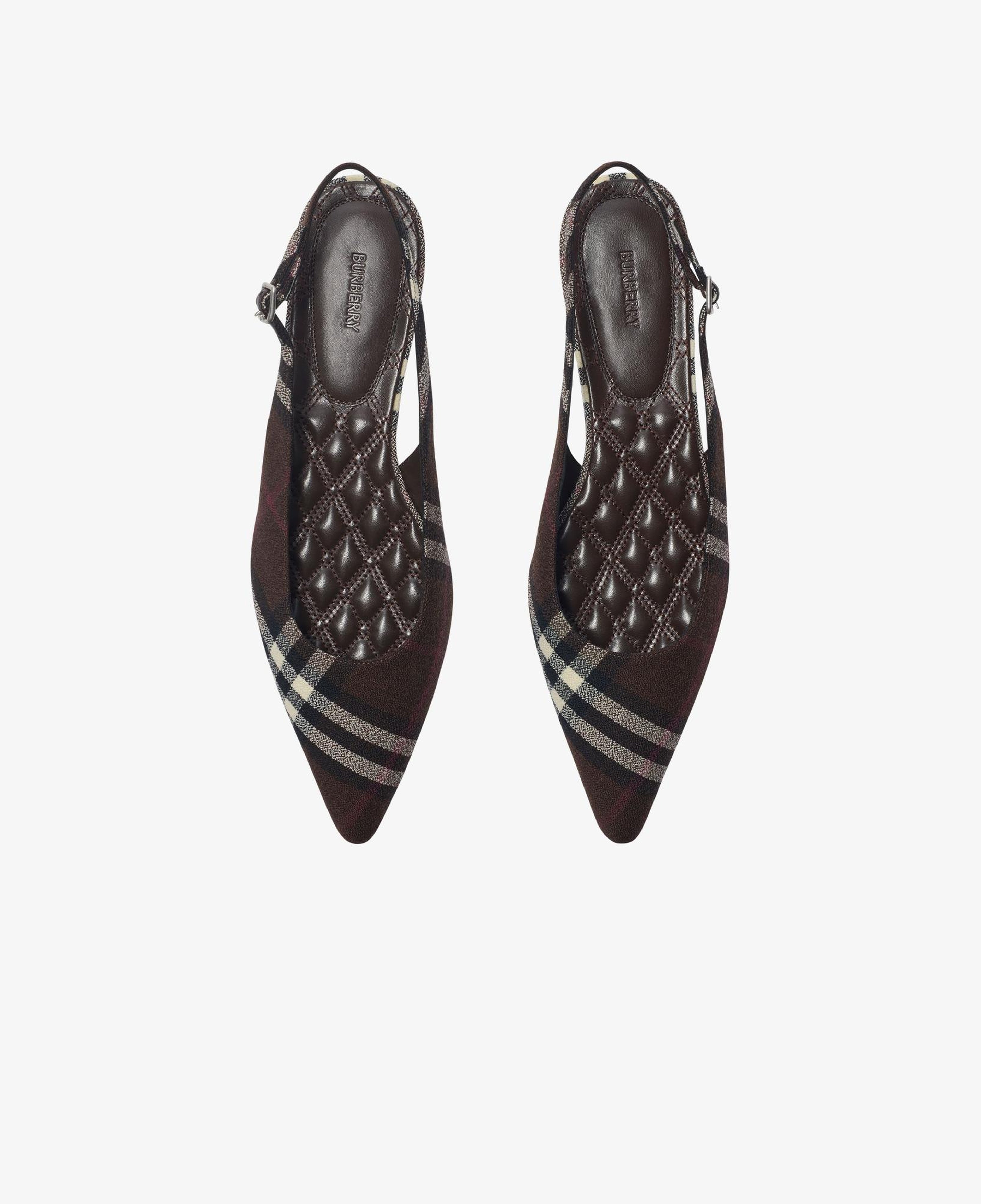 Burberry Dame Slingback Kadın Bordo Babet