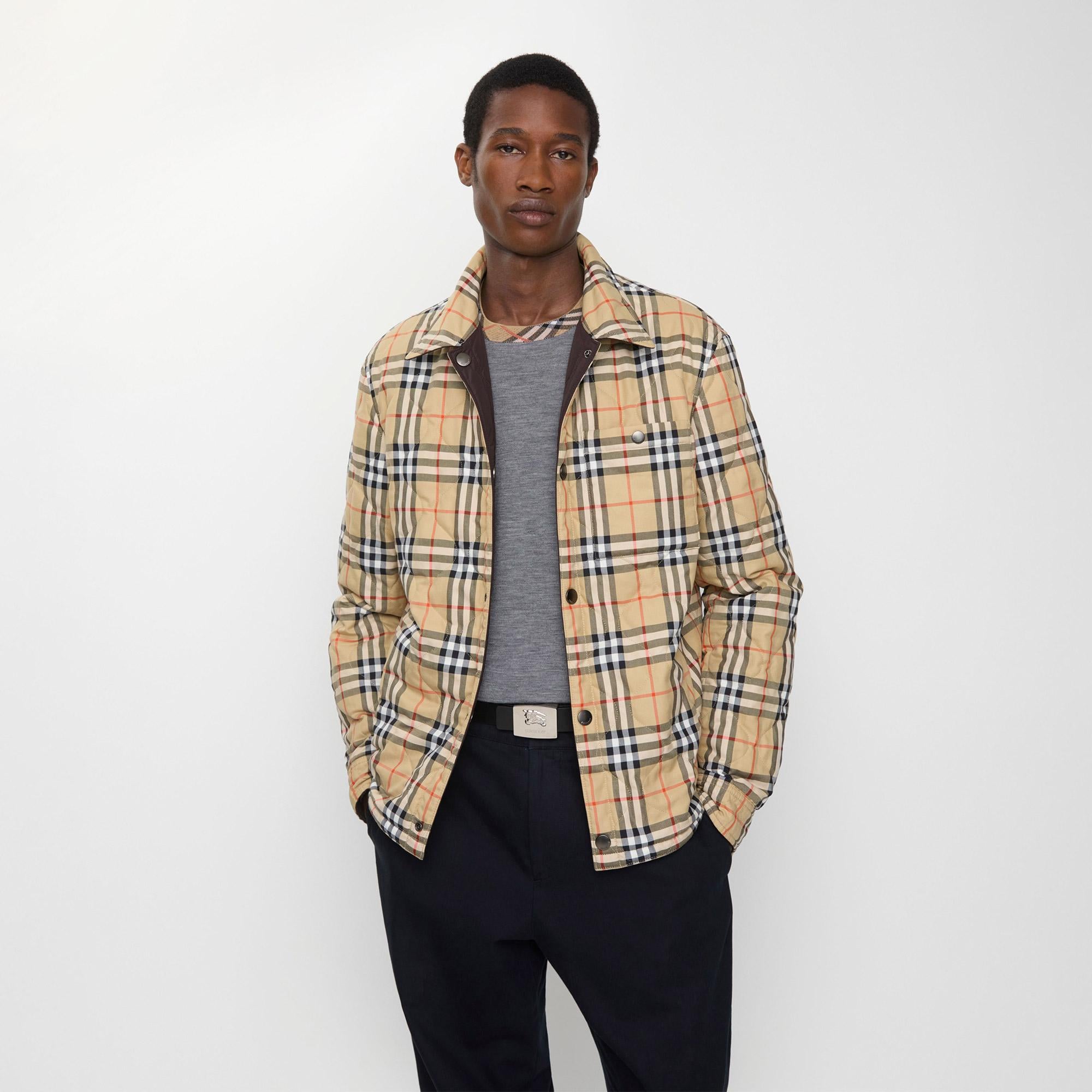 Burberry Brighton Erkek Kahverengi Mont