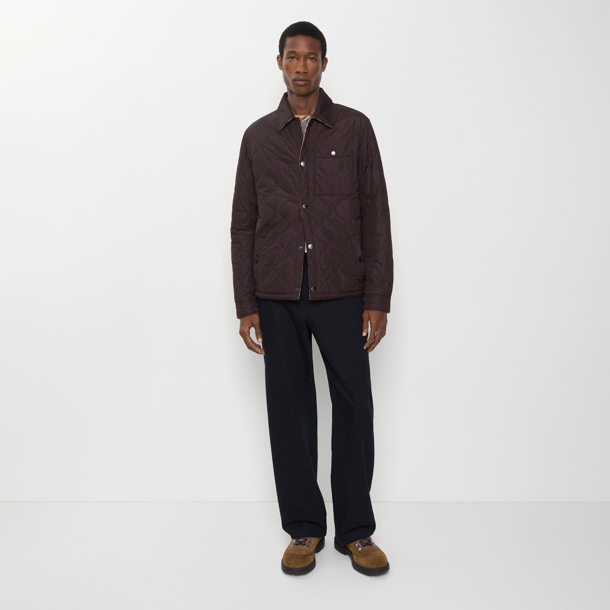 Burberry Brighton Erkek Kahverengi Mont