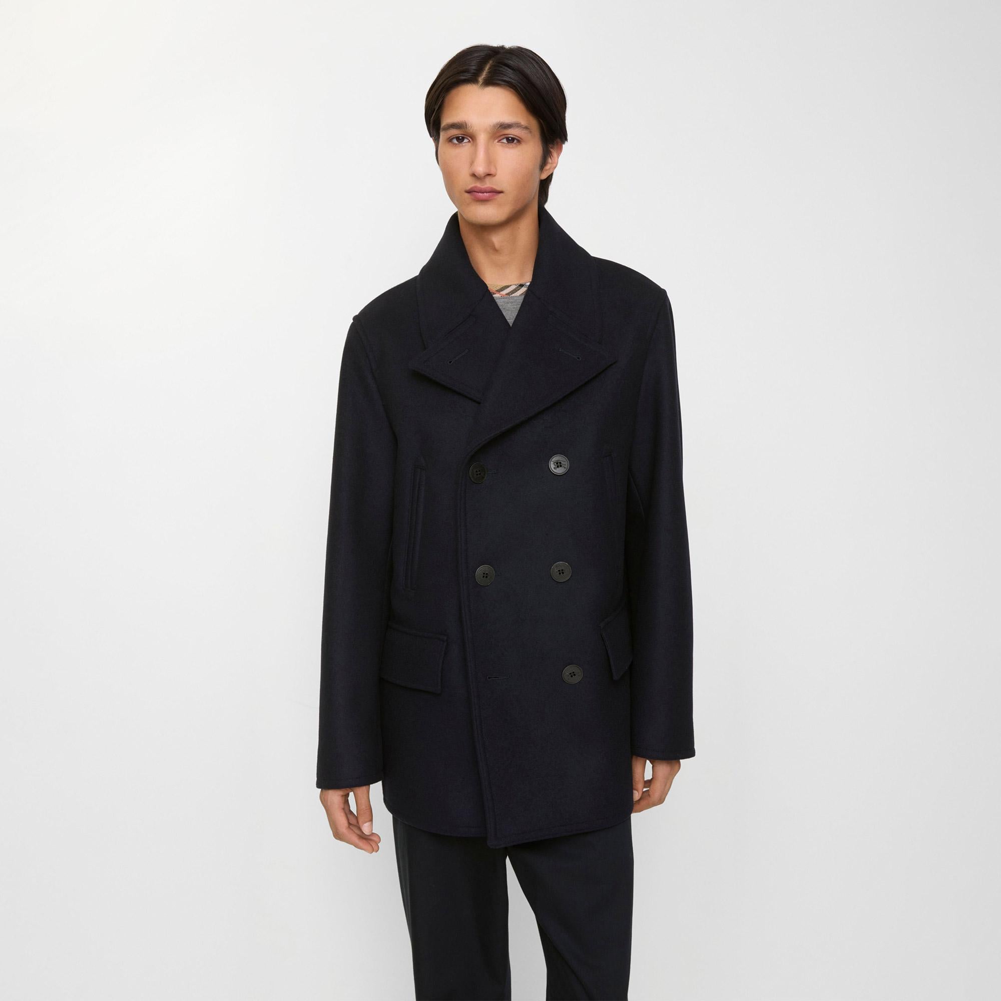Burberry Shelborne Erkek Lacivert Kaban