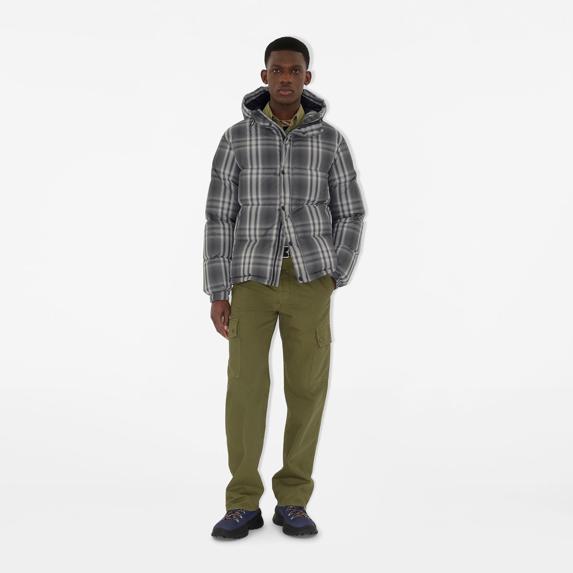 Burberry Snowdonia Check Erkek Siyah Mont