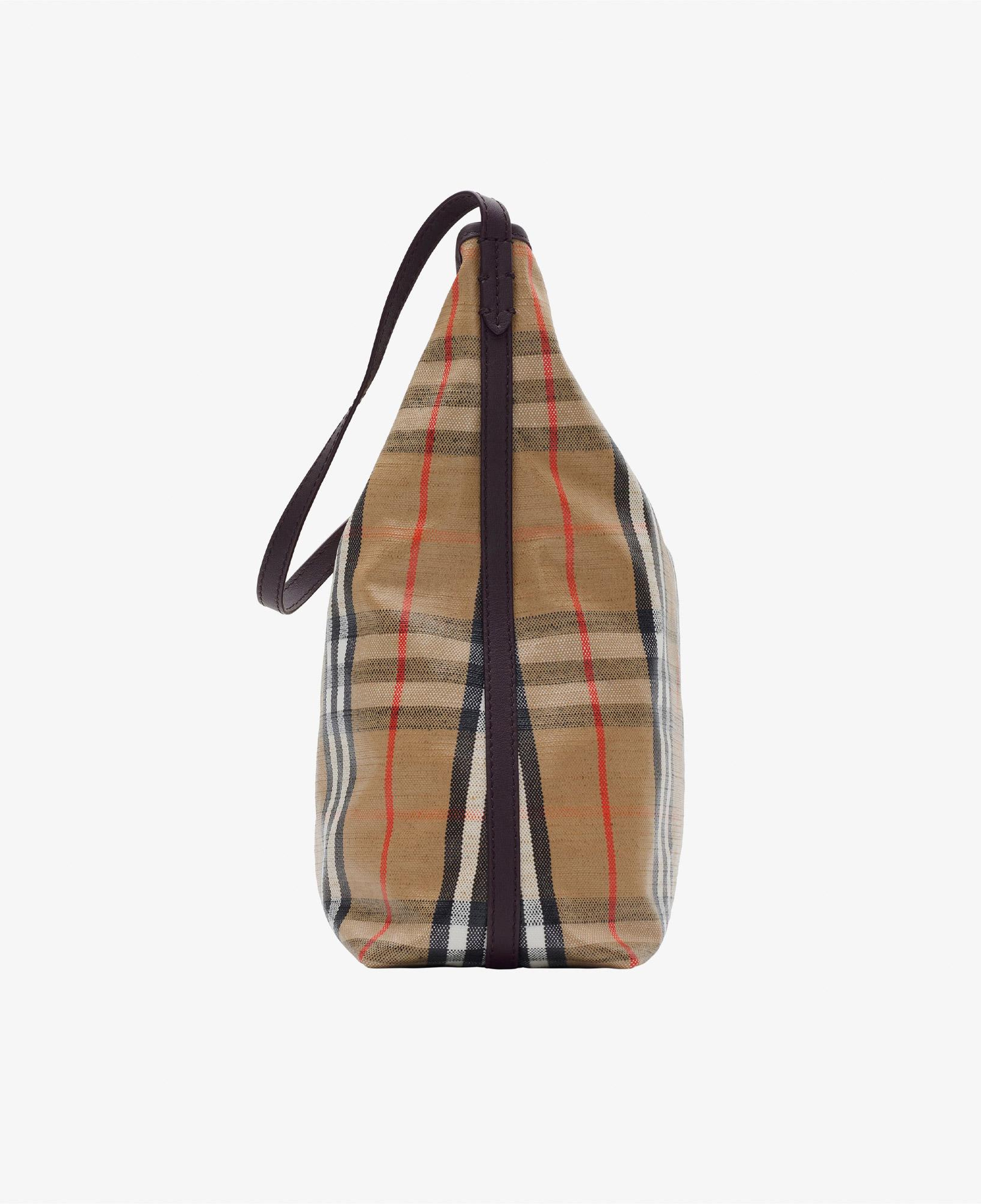 Burberry Highlands Kadın Bej Keten Omuz Çantası