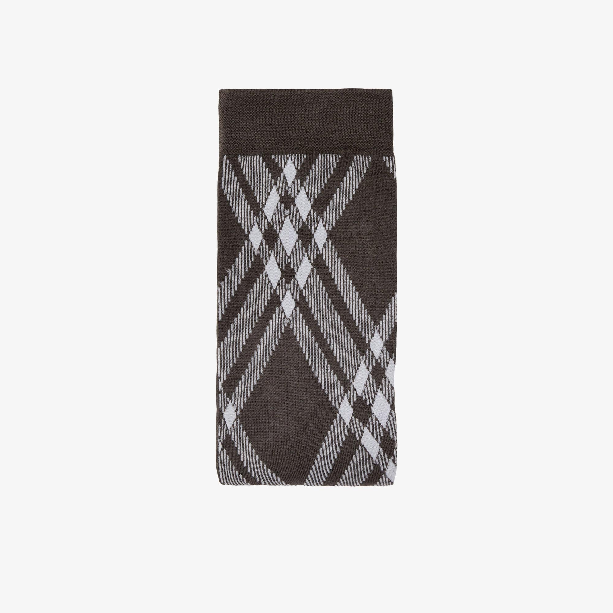 Burberry Unisex Beyaz Yün Karışımlı Çorap