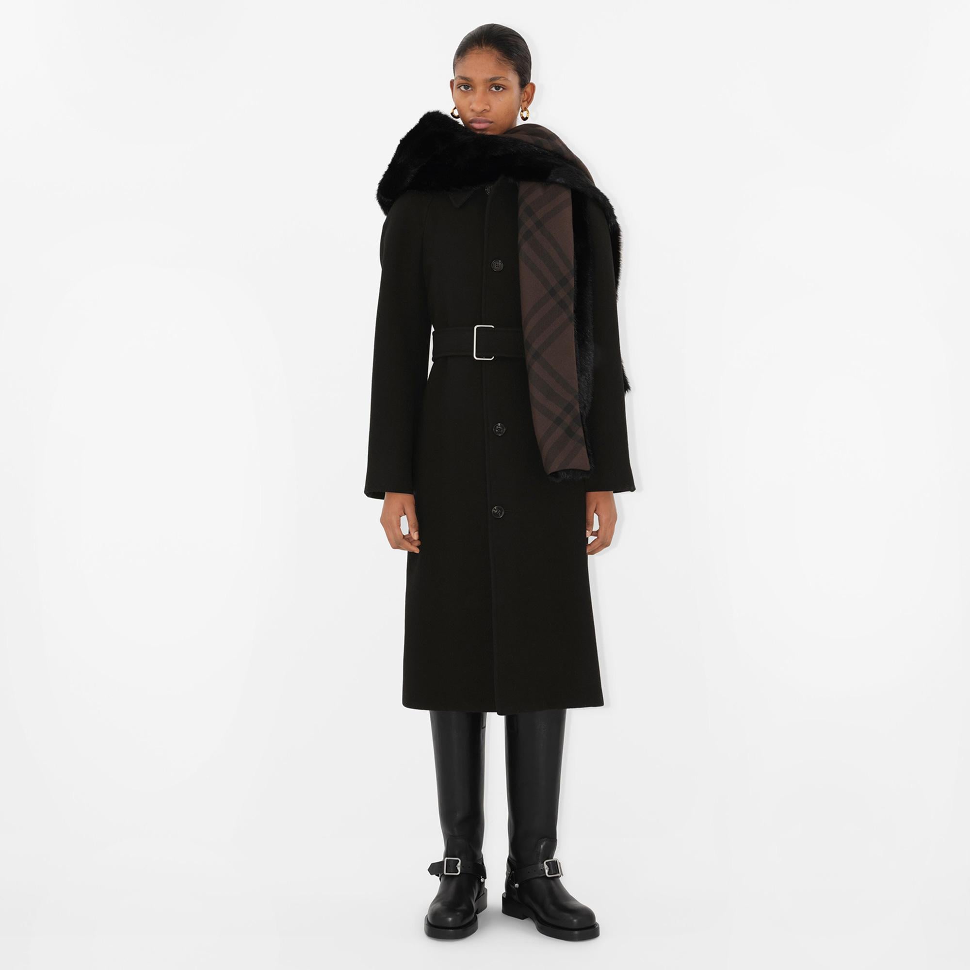 Burberry Unisex Siyah Atkı