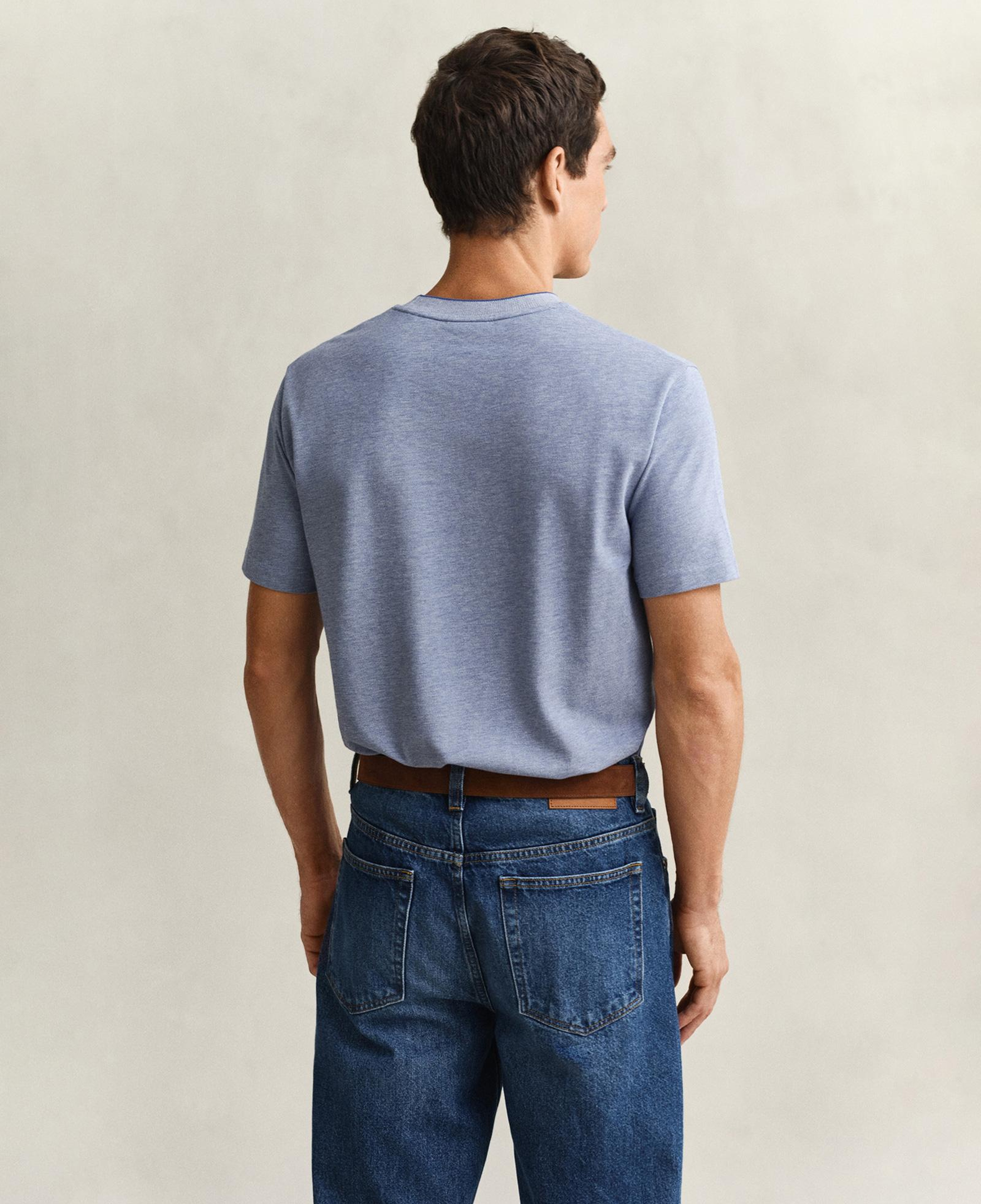 GANT Erkek Mavi Bisiklet Yaka Regular Fit T-Shirt