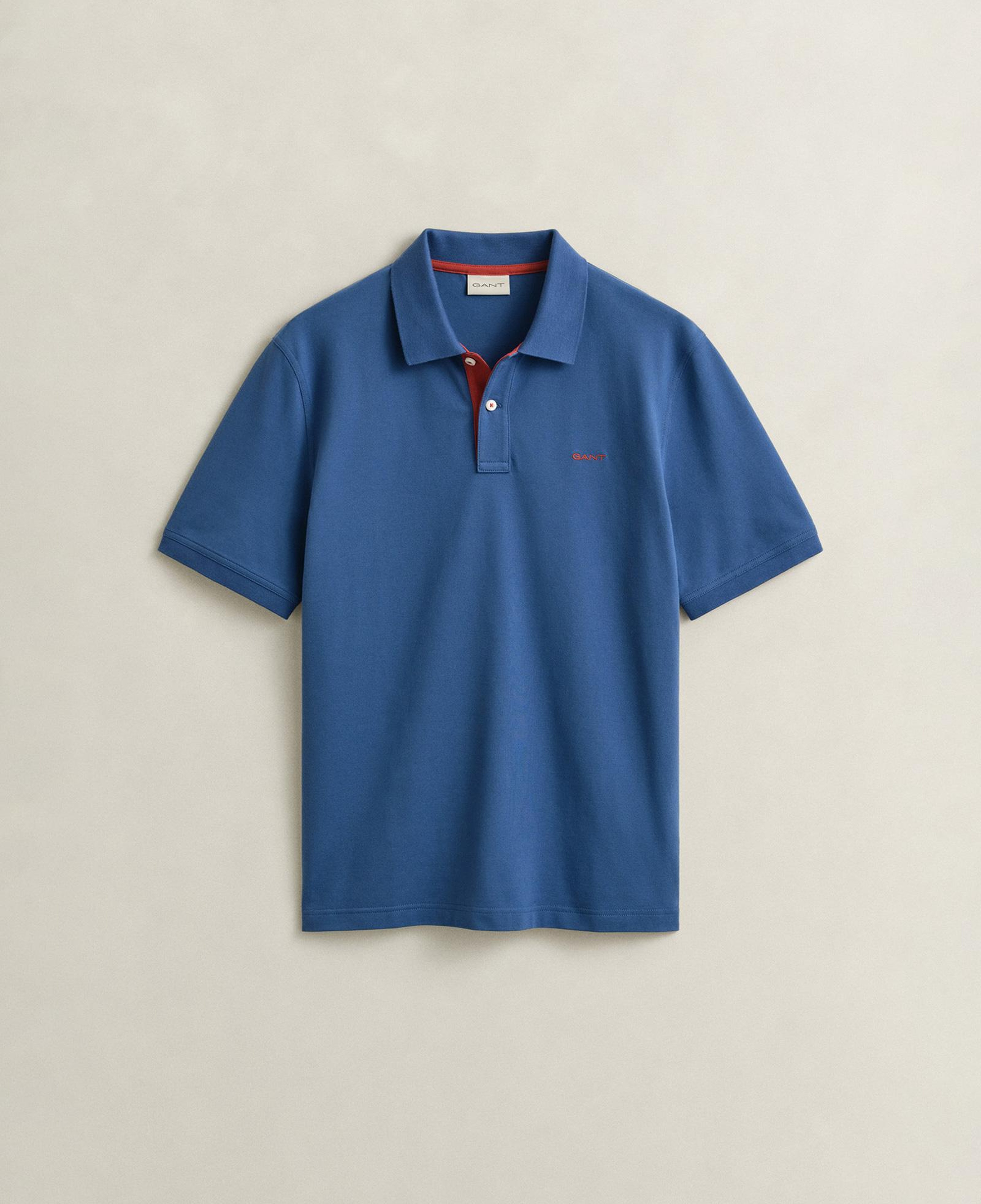 GANT Erkek Mavi Regular Fit Polo Yaka T-Shirt