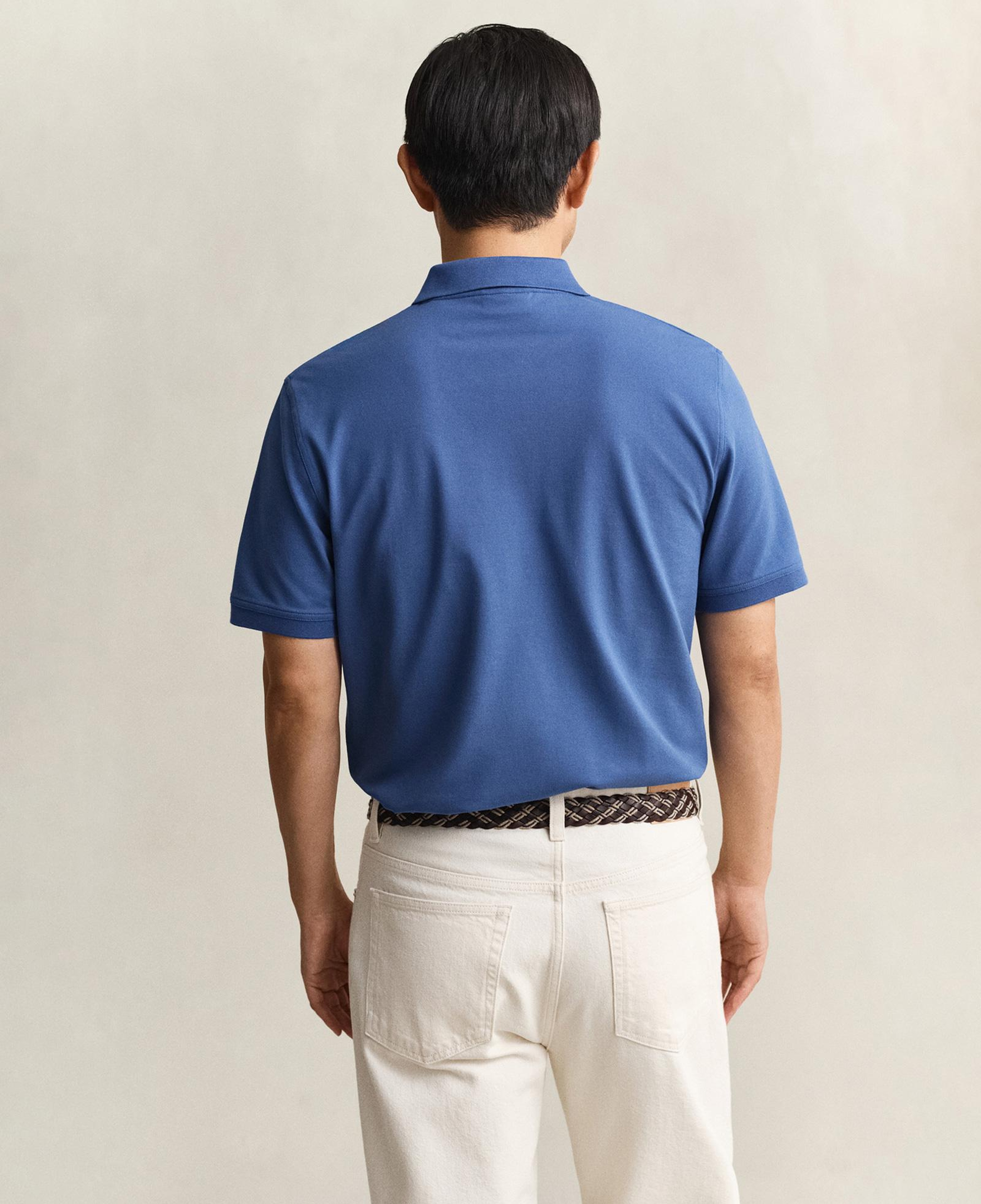 GANT Erkek Mavi Regular Fit Polo Yaka T-Shirt