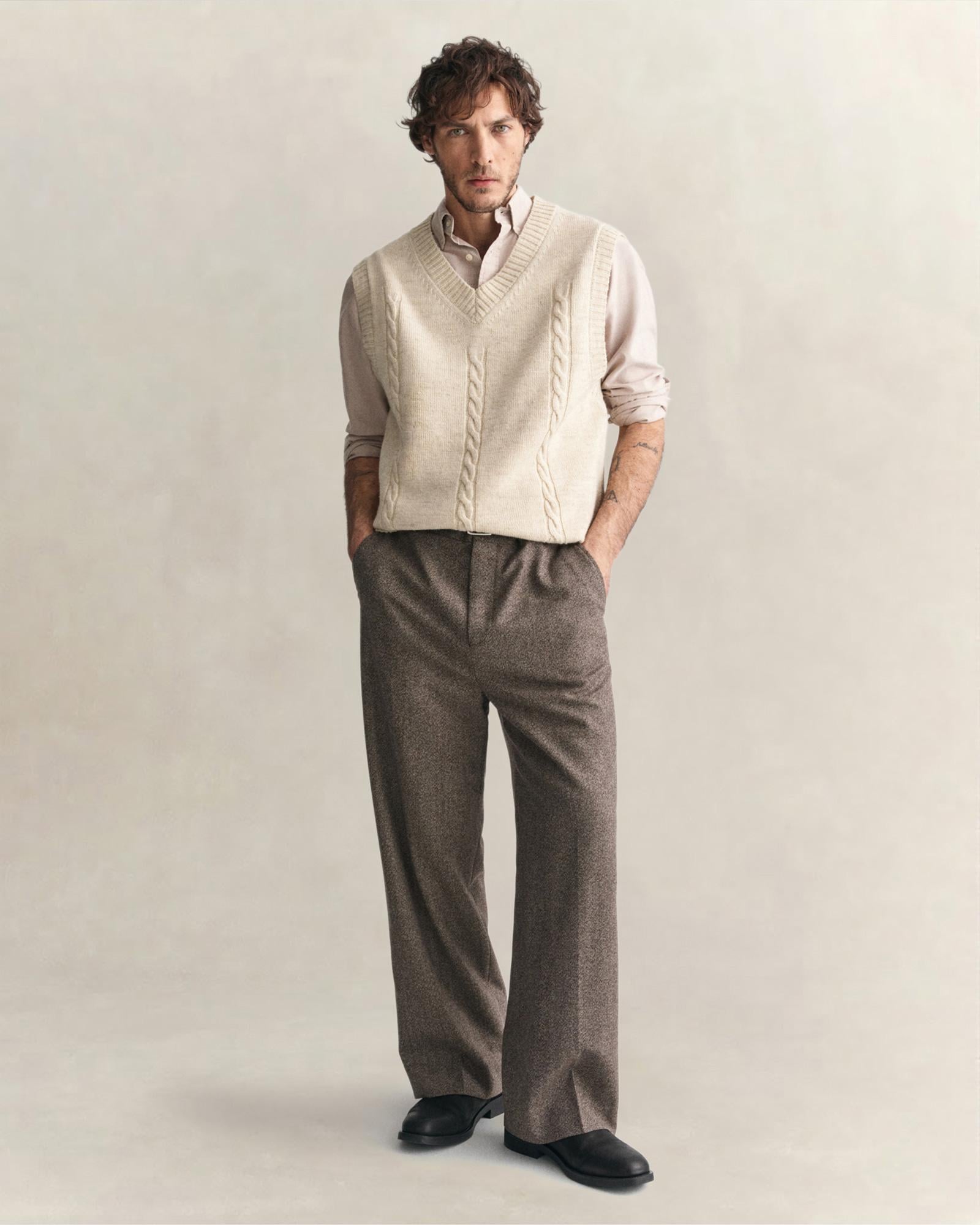 GANT Erkek Kahverengi Regular Fit Düğmeli Yaka Oxford Gömlek