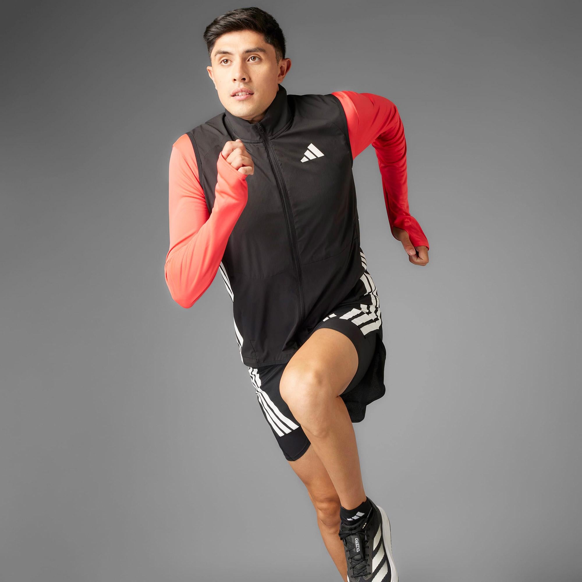 adidas Adizero Erkek Siyah Koşu Yeleği