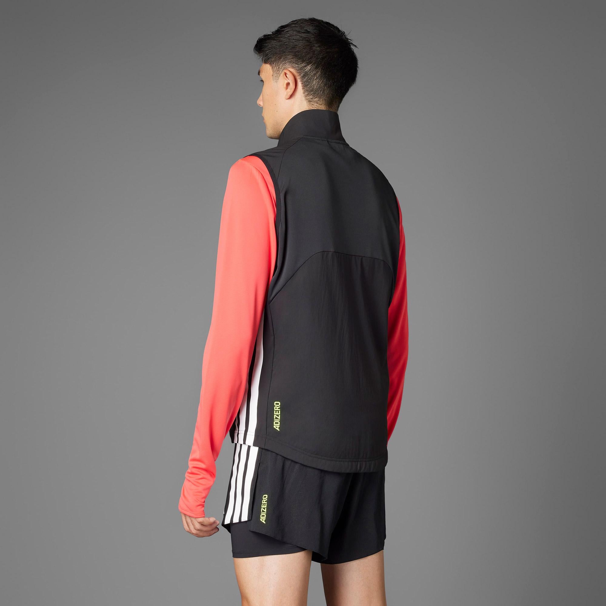 adidas Adizero Erkek Siyah Koşu Yeleği