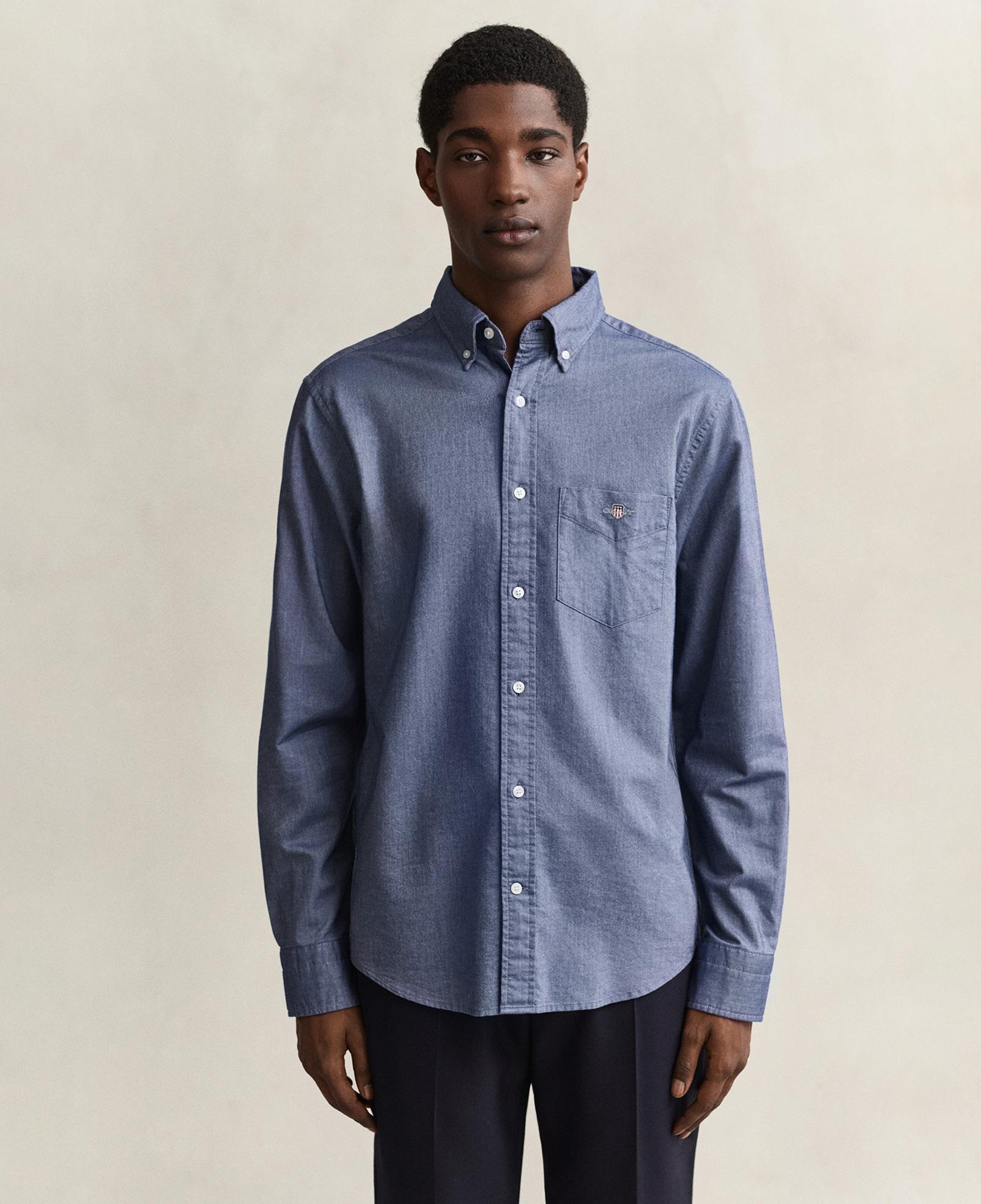 GANT Erkek Mavi Regular Fit Oxford Gömlek