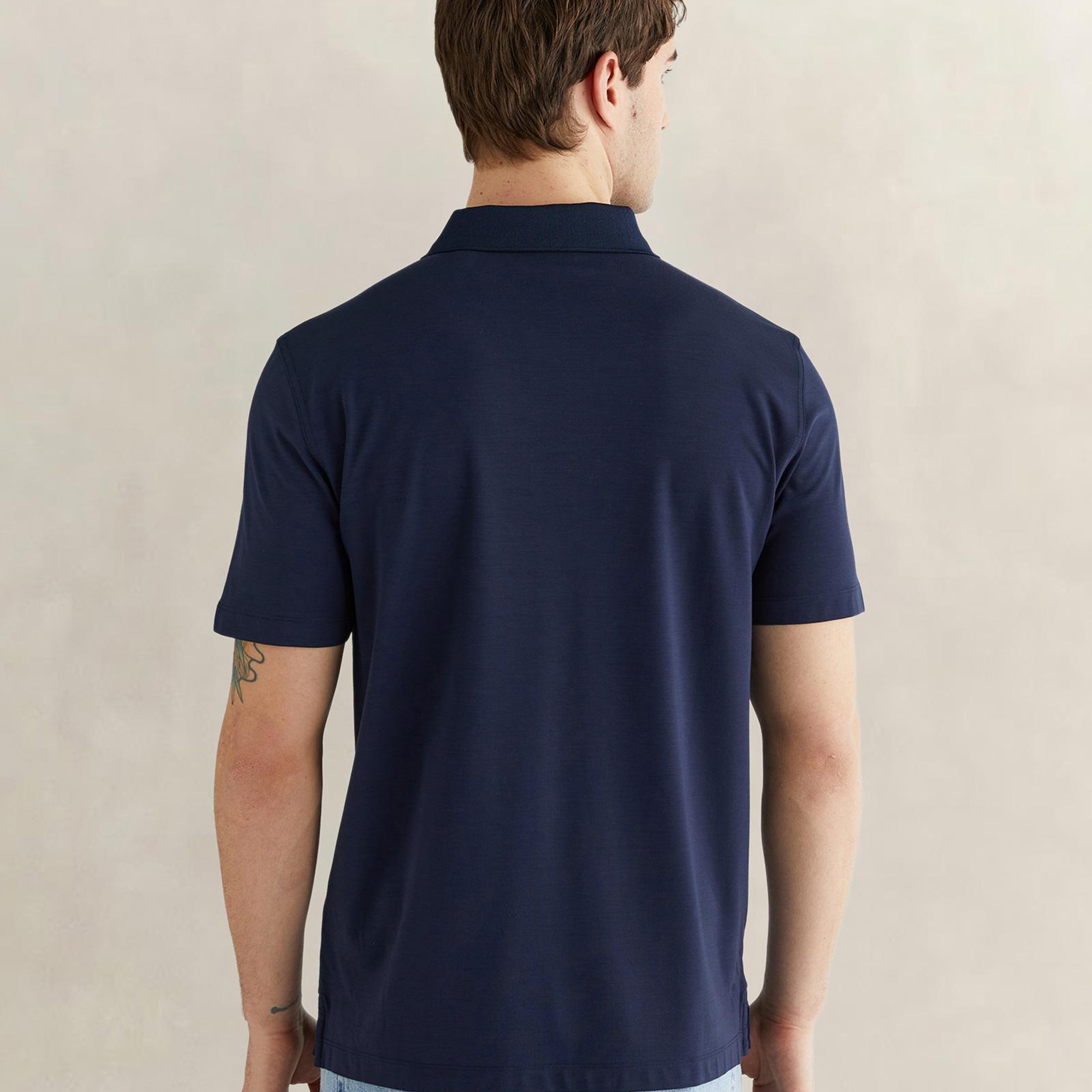 GANT Erkek Lacivert Regular Fit Logolu Polo Yaka T-Shirt