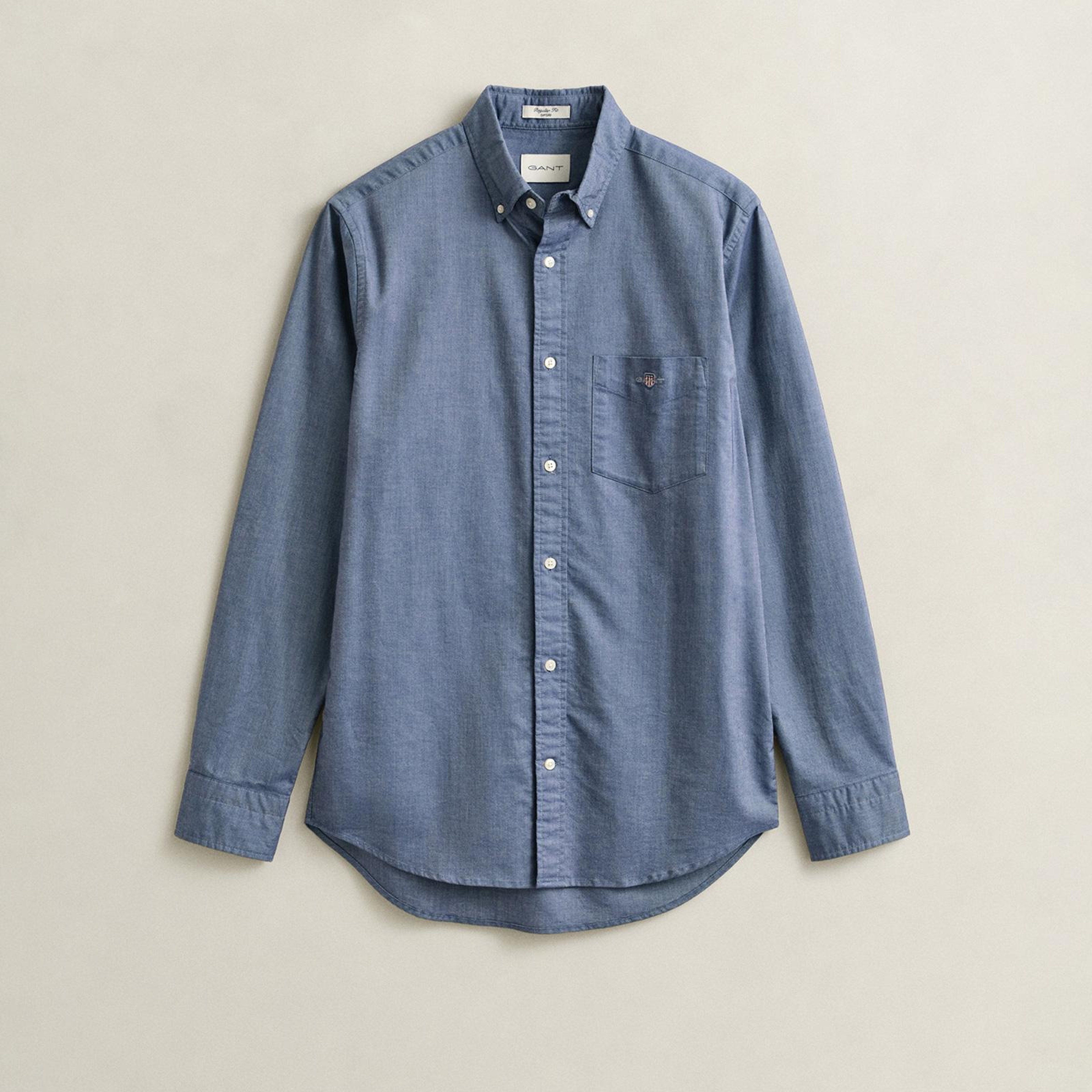 GANT Erkek Mavi Regular Fit Oxford Gömlek