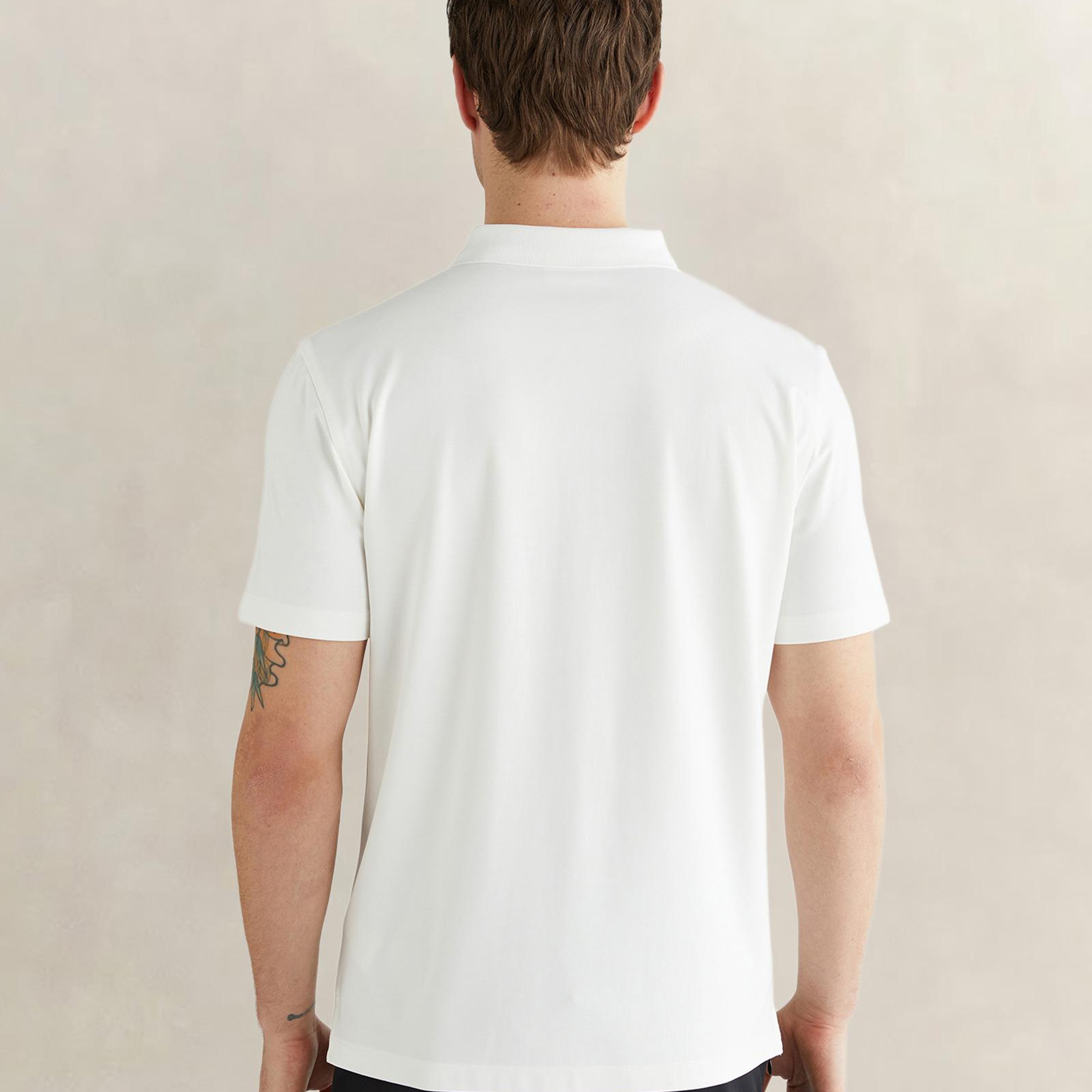 GANT Erkek Beyaz Regular Fit Logolu Polo Yaka T-Shirt
