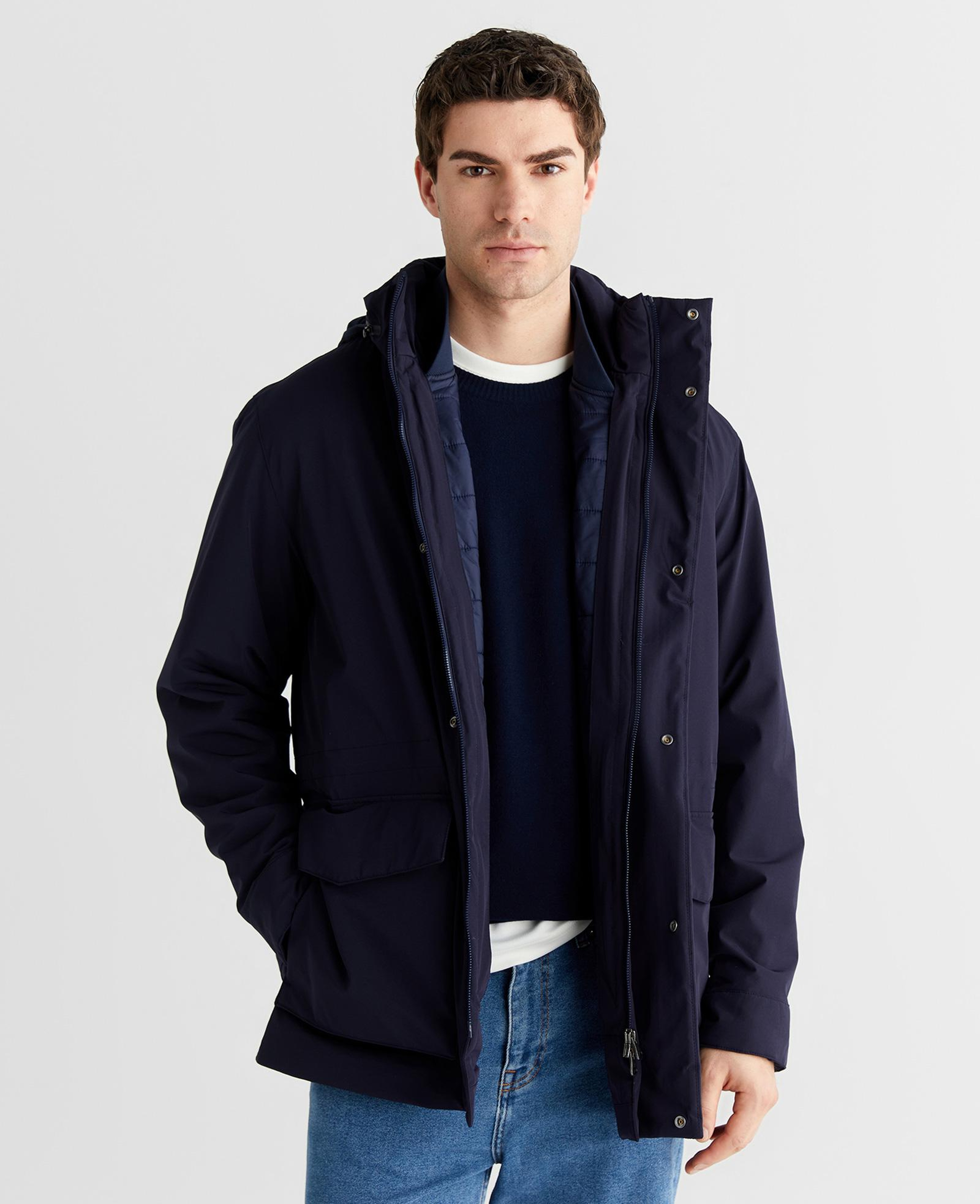 GANT Erkek Lacivert Regular Fit Mont