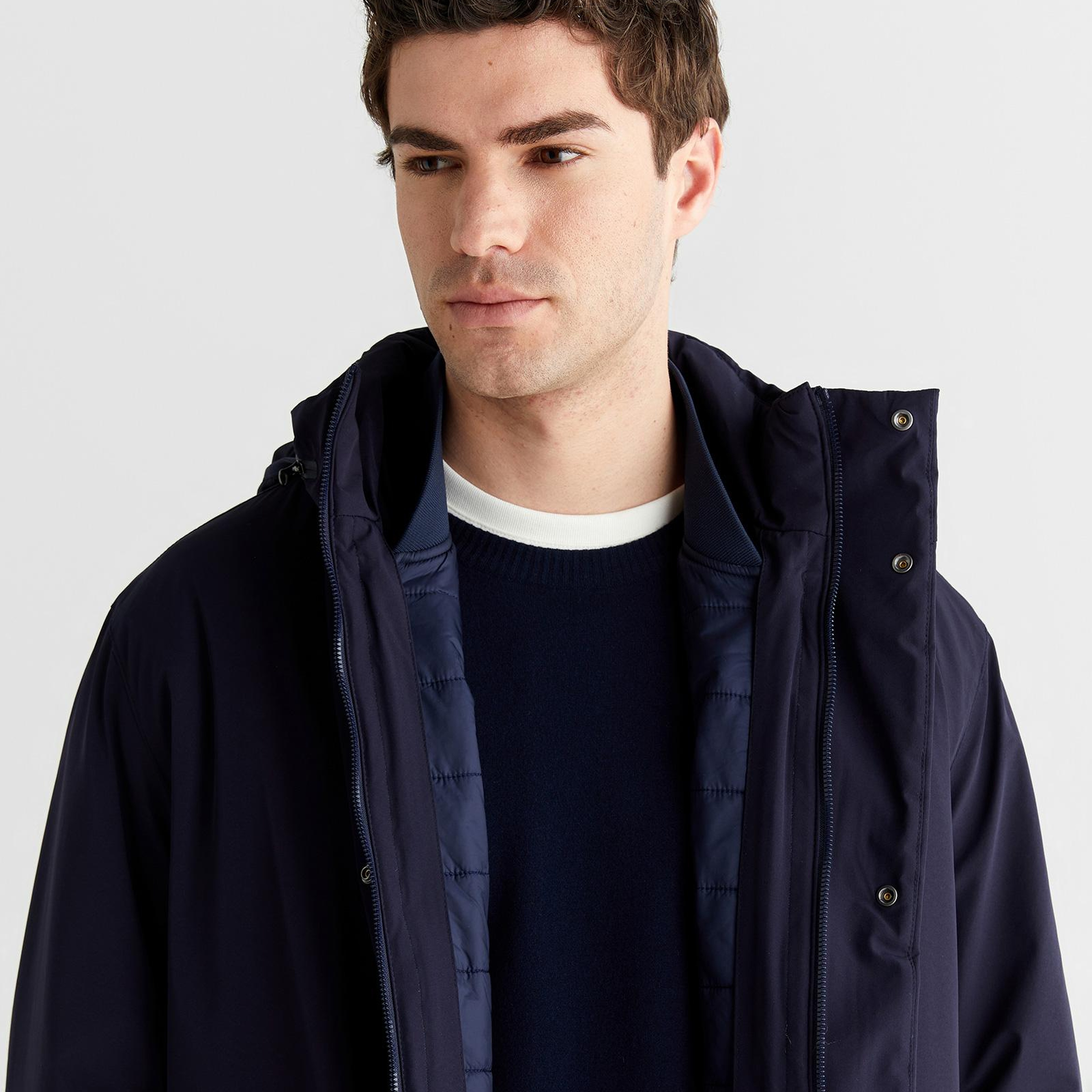 GANT Erkek Lacivert Regular Fit Mont
