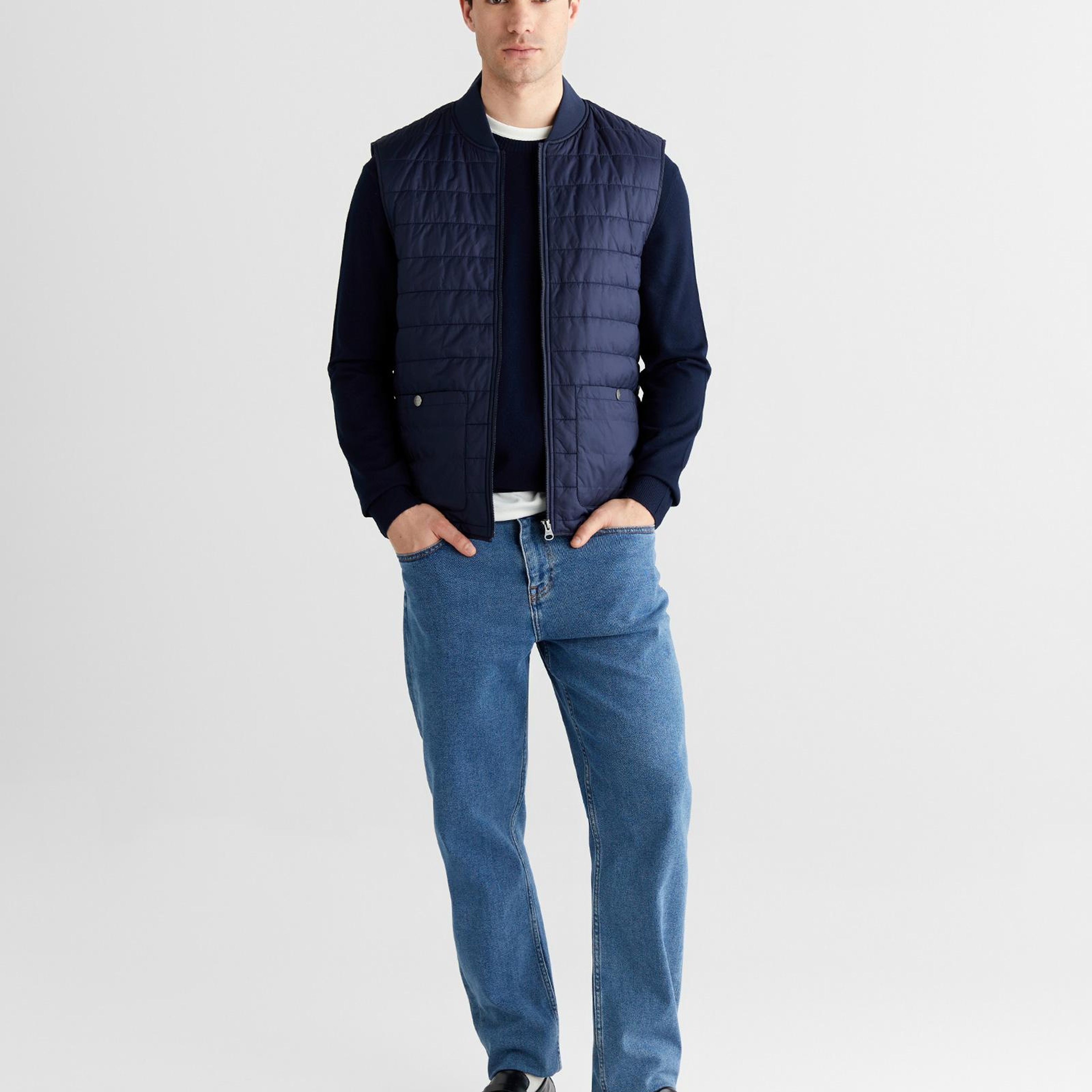 GANT Erkek Lacivert Regular Fit Mont