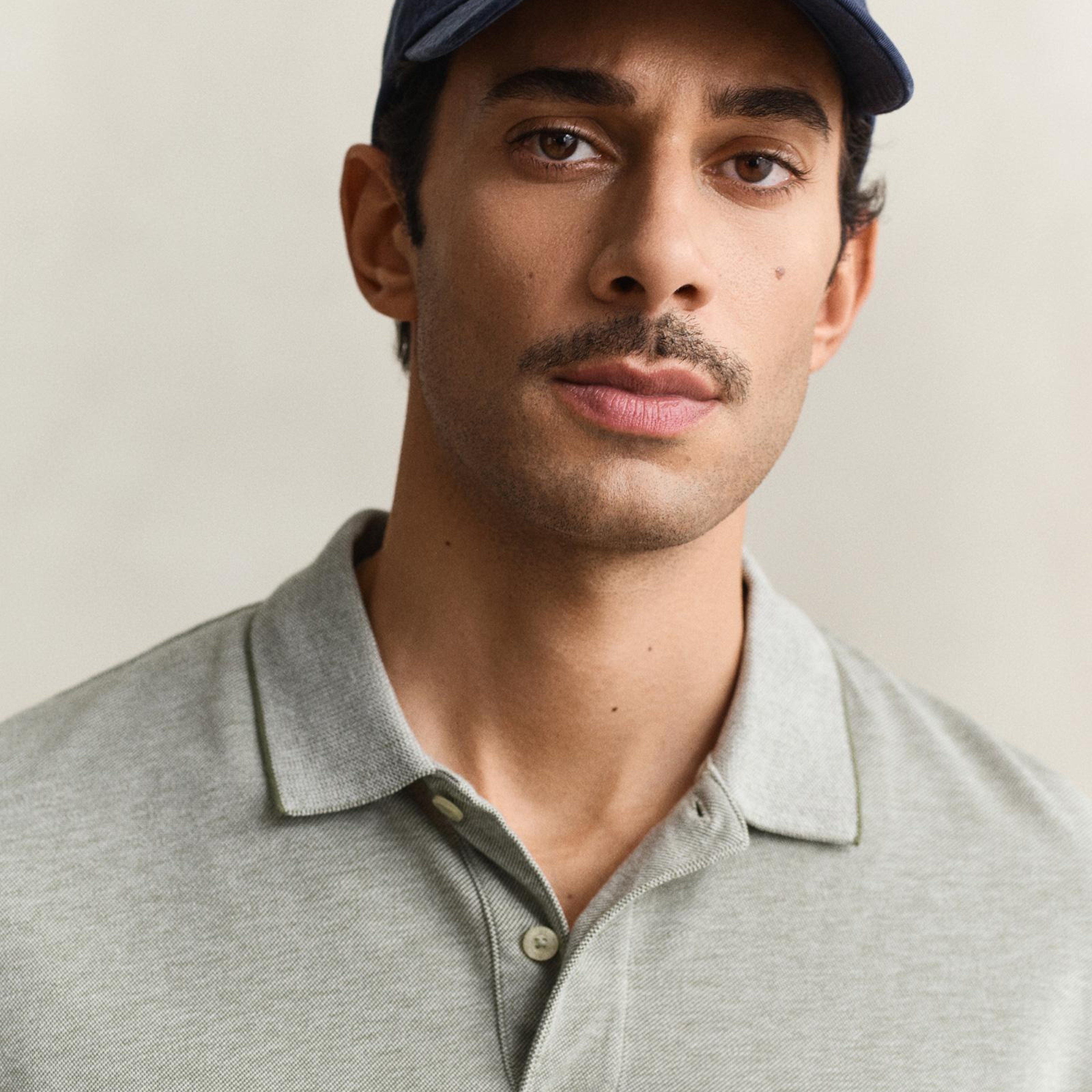 GANT Erkek Yeşil Regular Fit Polo Yaka T-Shirt