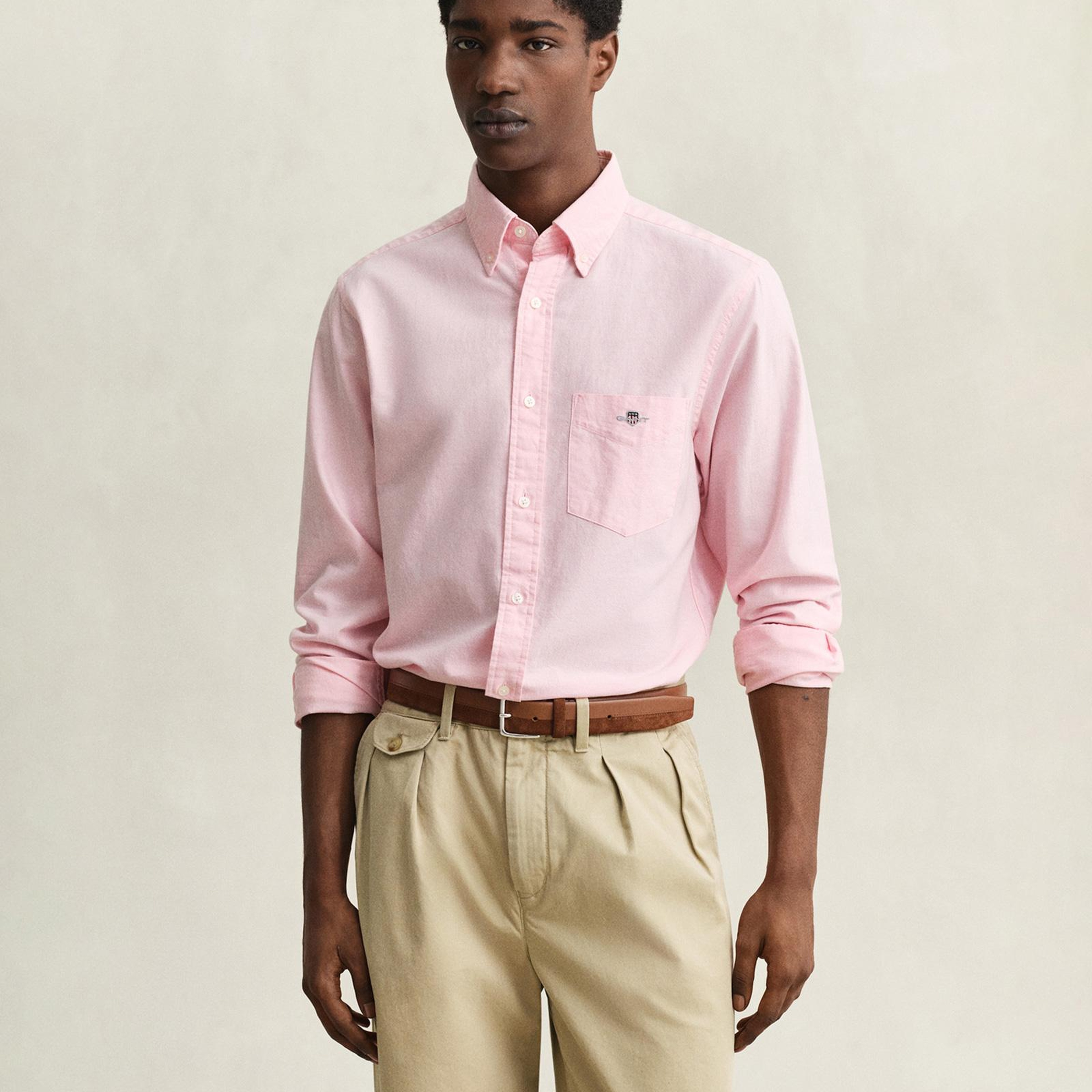 GANT Erkek Pembe Regular Fit Logolu Gömlek