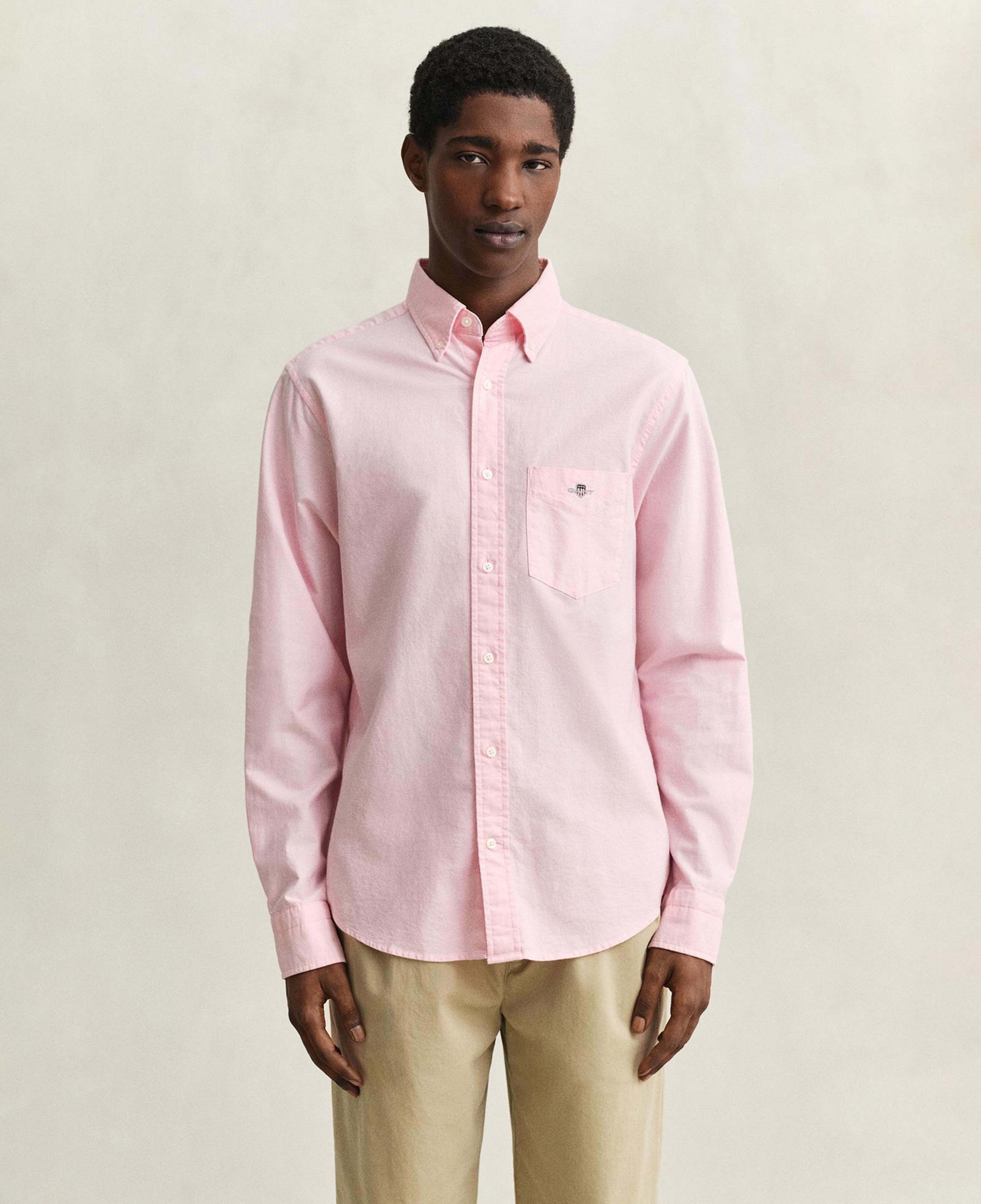 GANT Erkek Pembe Regular Fit Logolu Gömlek